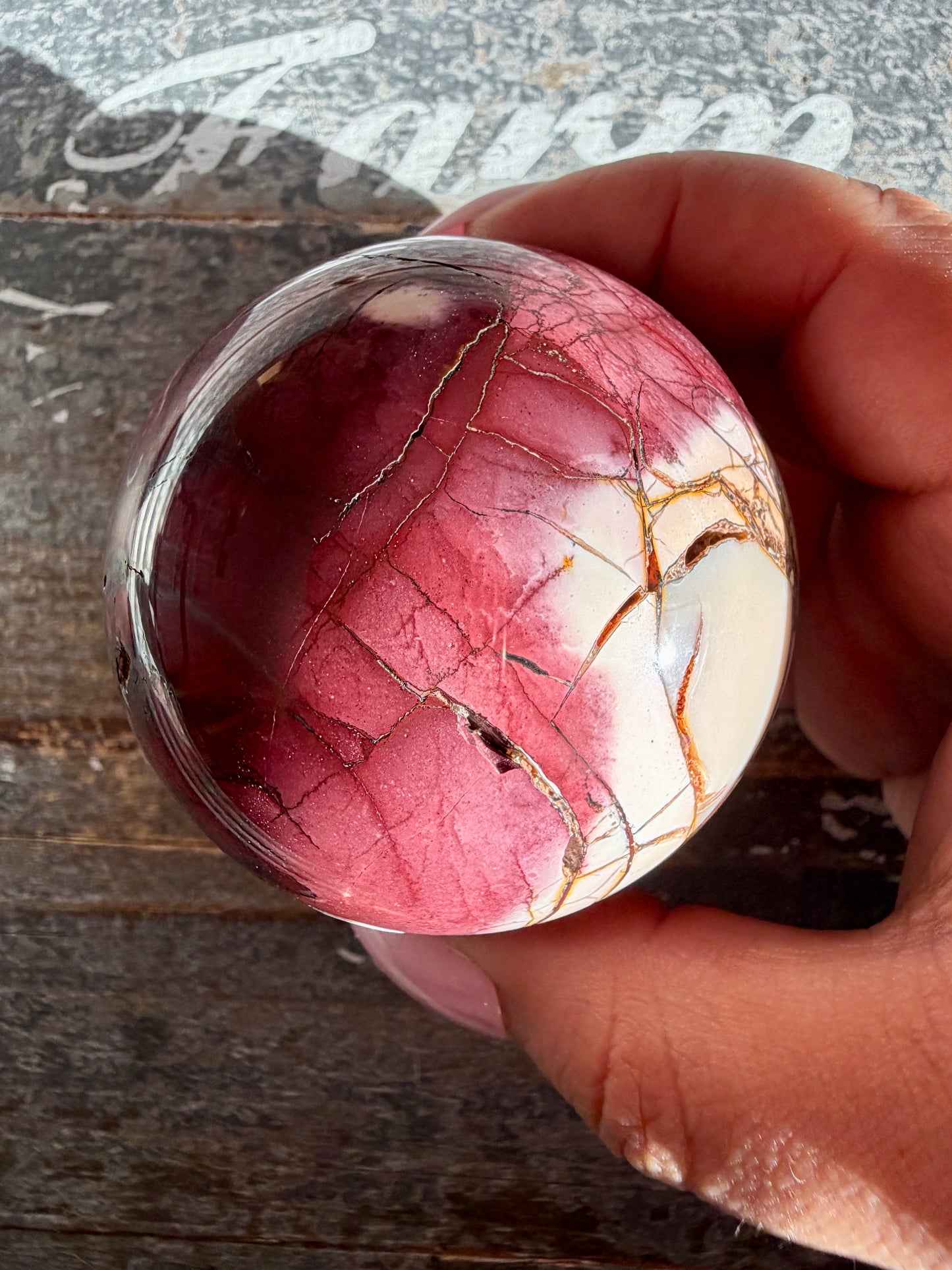 Gorgeous Mookaite Sphere from Australia | Opt K