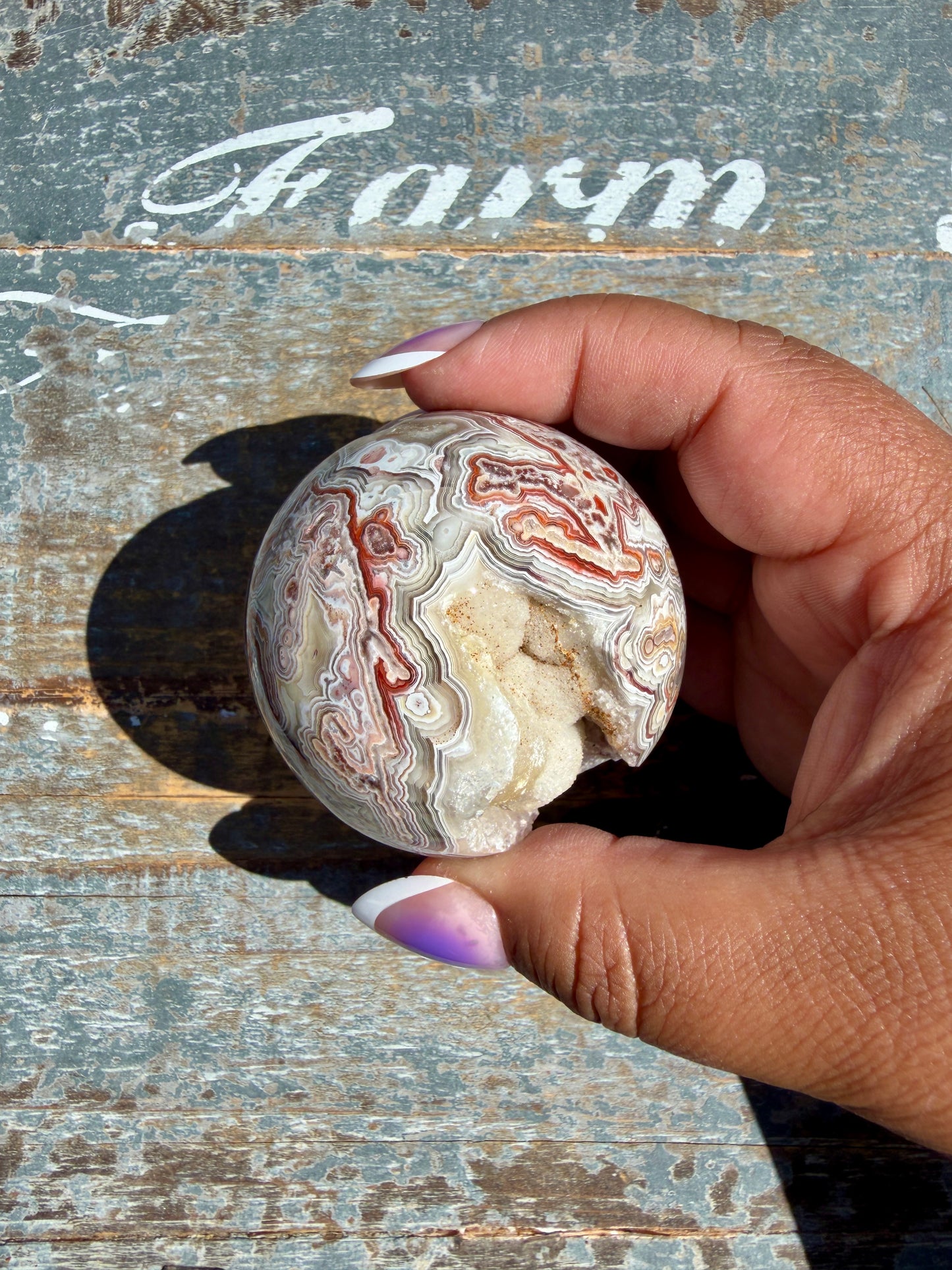 Gorgeous Crazy Lace Agate Sphere | Mexico | Opt M