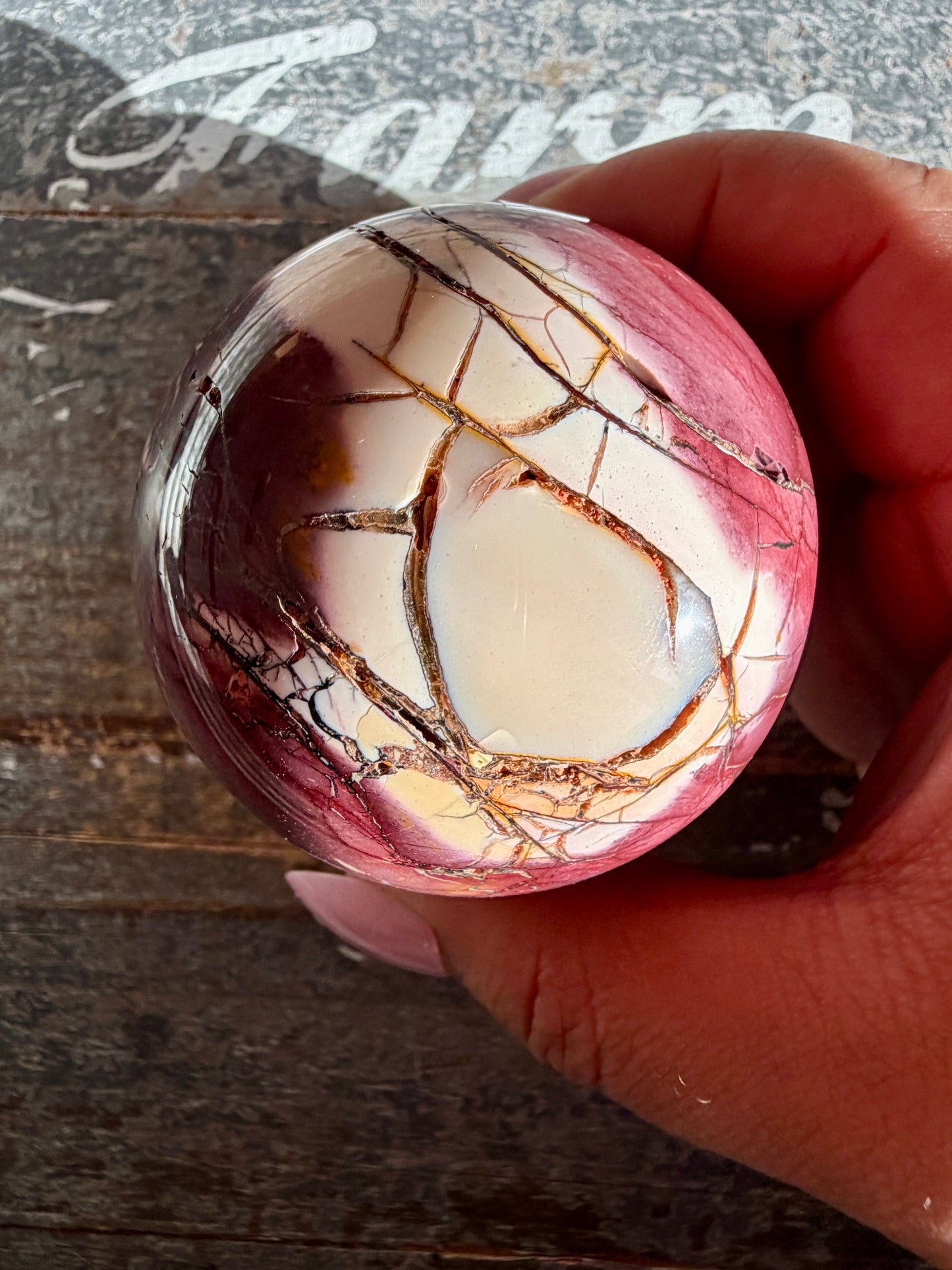 Gorgeous Mookaite Sphere from Australia | Opt K