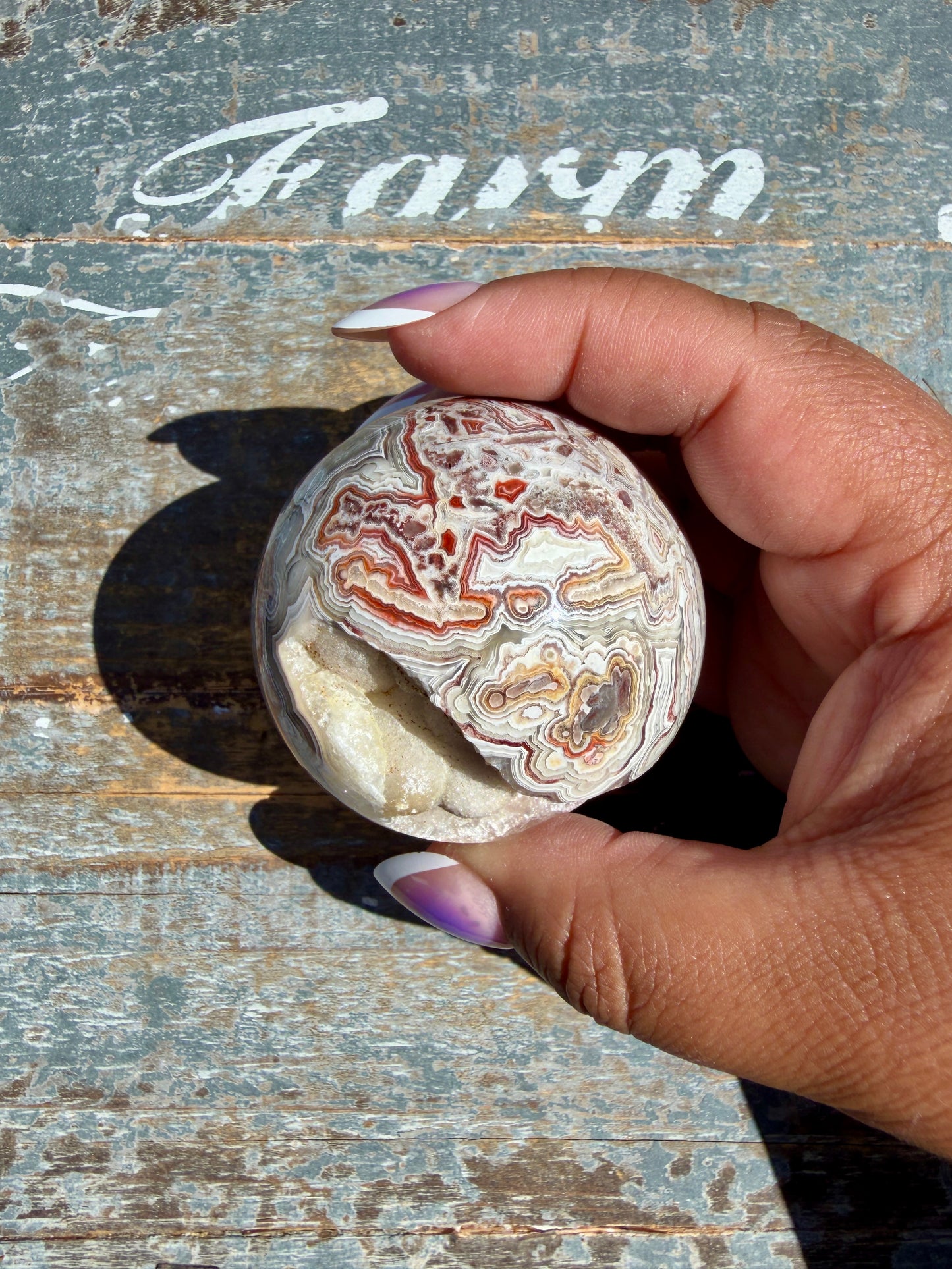 Gorgeous Crazy Lace Agate Sphere | Mexico | Opt M
