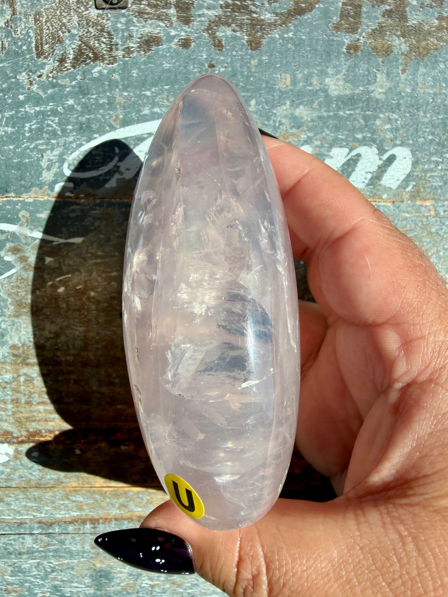 Gorgeous Jelly Rose Quartz Freeform | Opt U (wobbly, Putty Included)