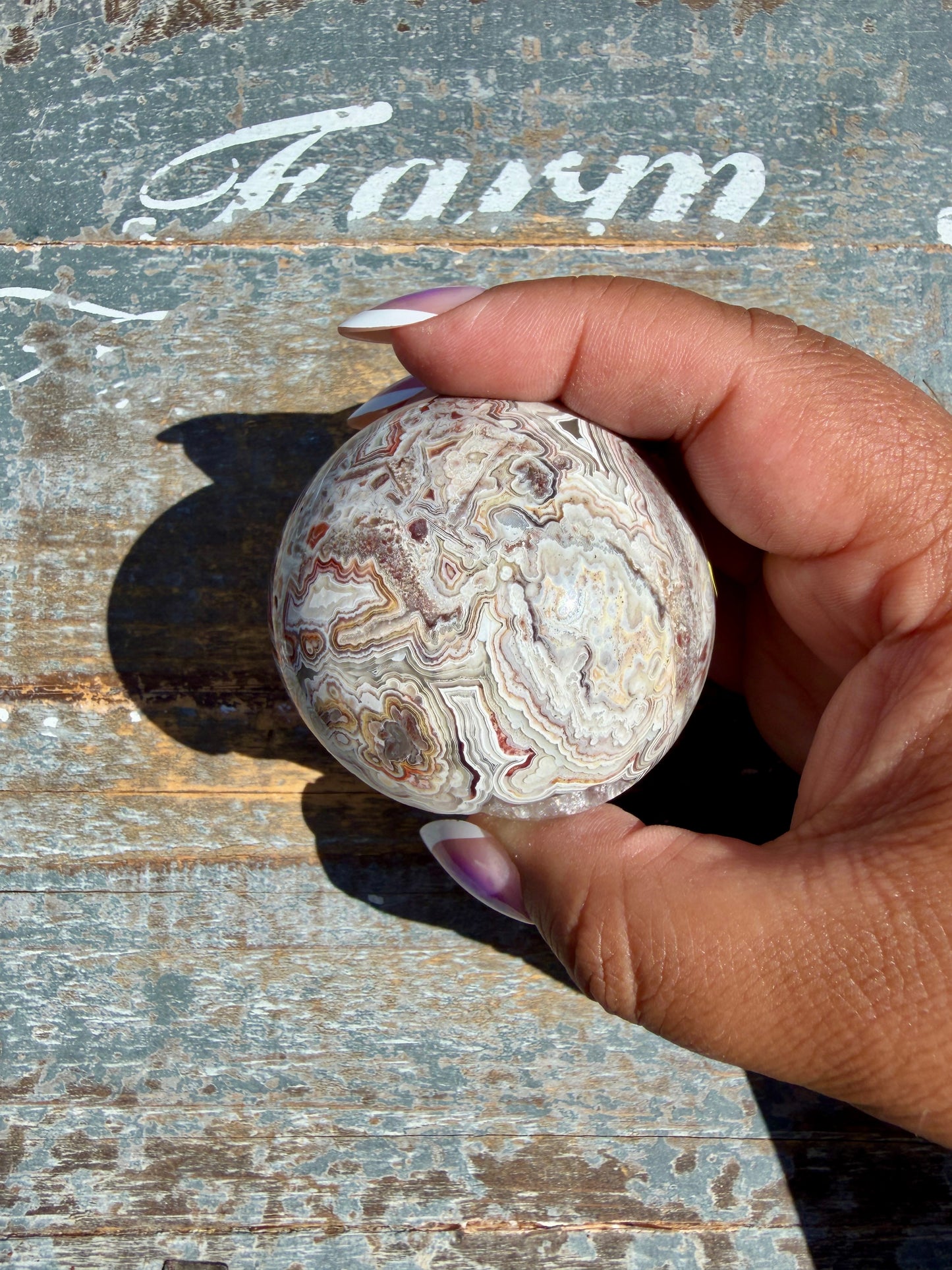 Gorgeous Crazy Lace Agate Sphere | Mexico | Opt M
