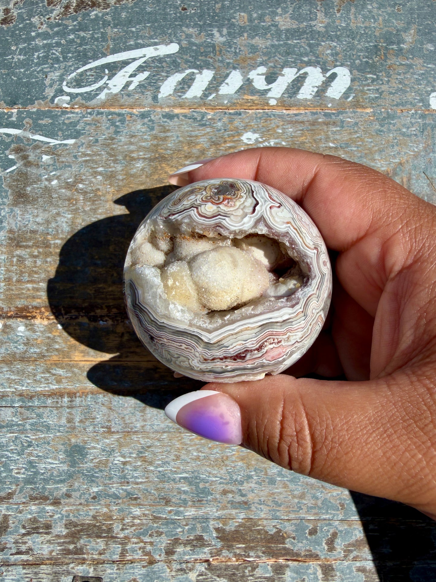 Gorgeous Crazy Lace Agate Sphere | Mexico | Opt M