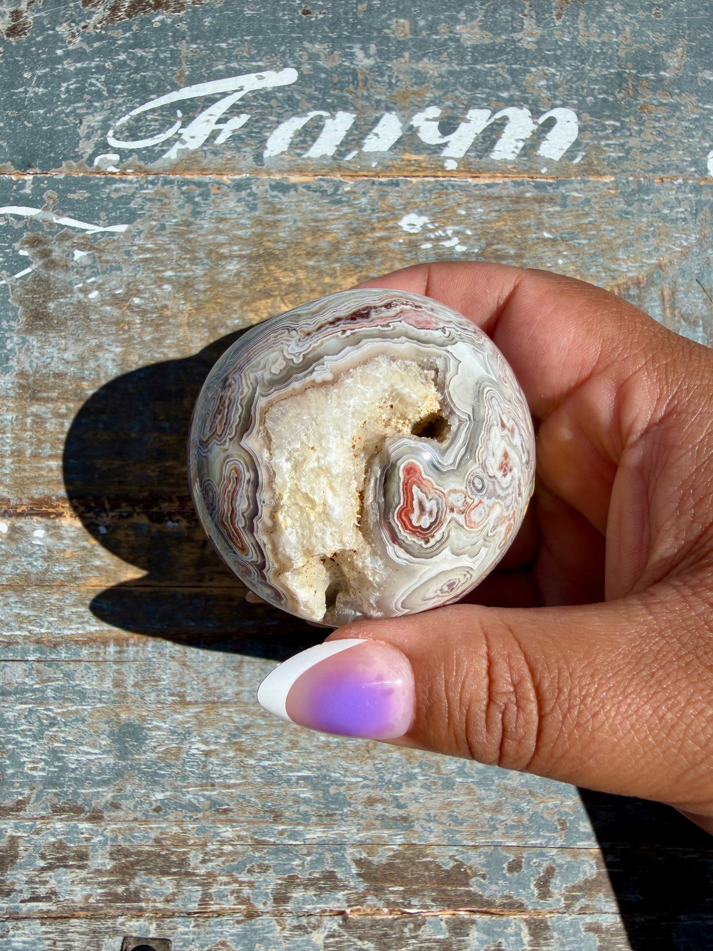 Gorgeous Crazy Lace Agate Sphere | Mexico | Opt M