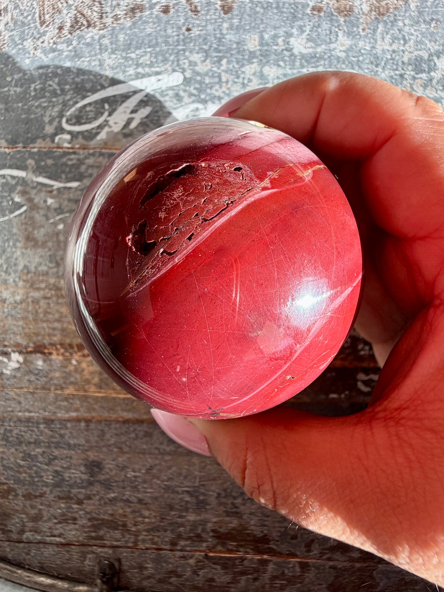 Gorgeous Mookaite Sphere from Australia | Opt L