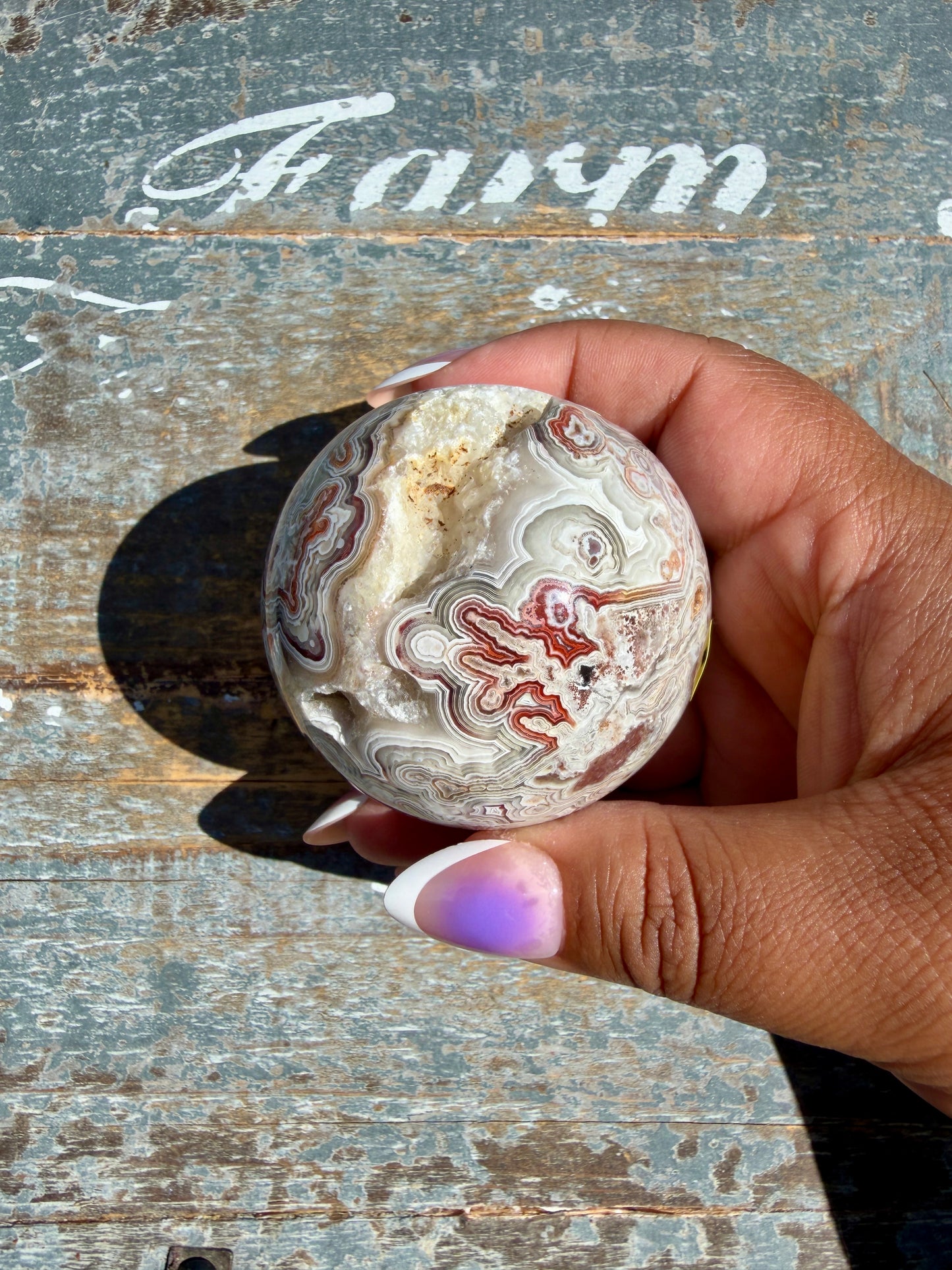Gorgeous Crazy Lace Agate Sphere | Mexico | Opt M