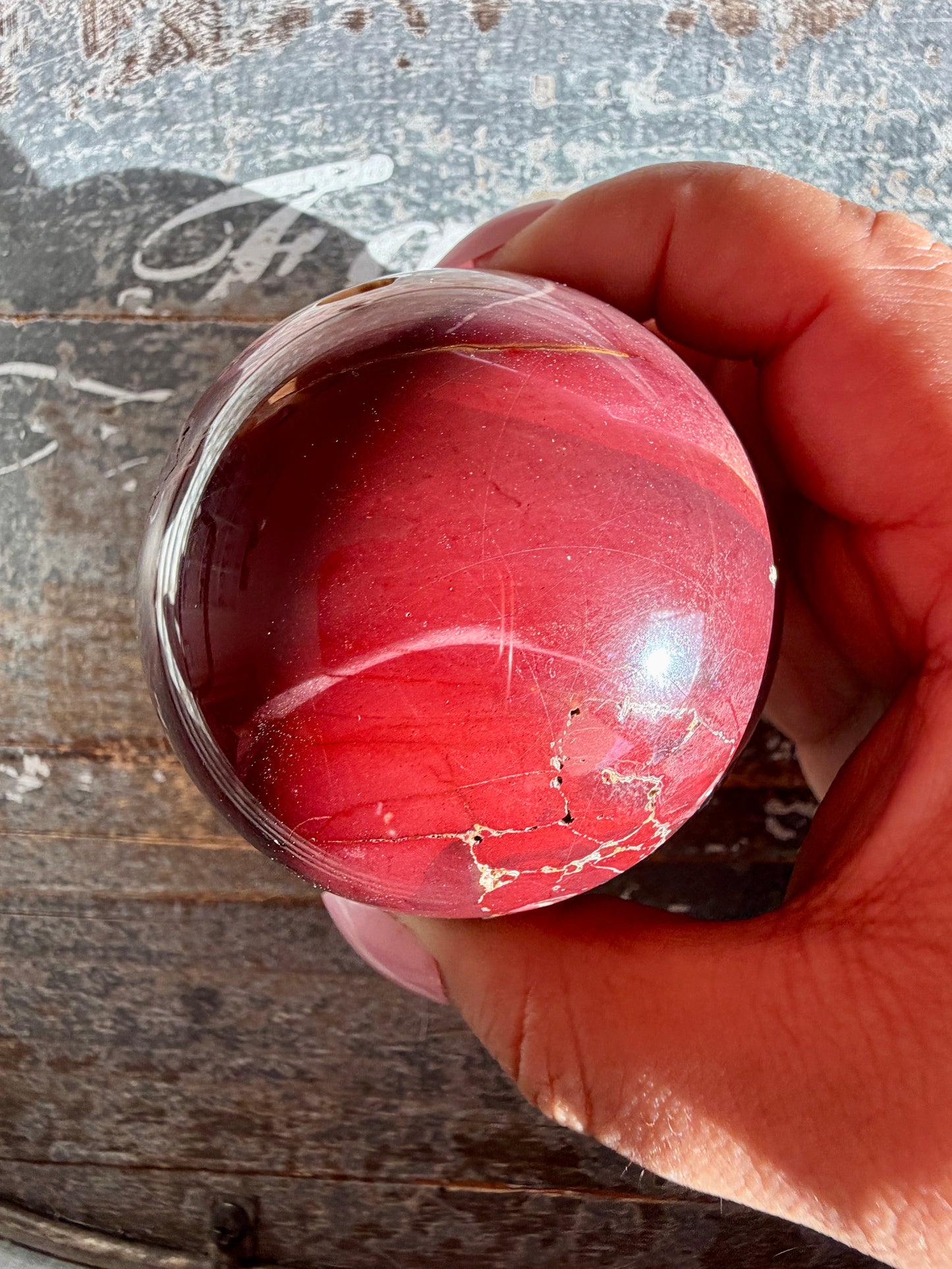 Gorgeous Mookaite Sphere from Australia | Opt L