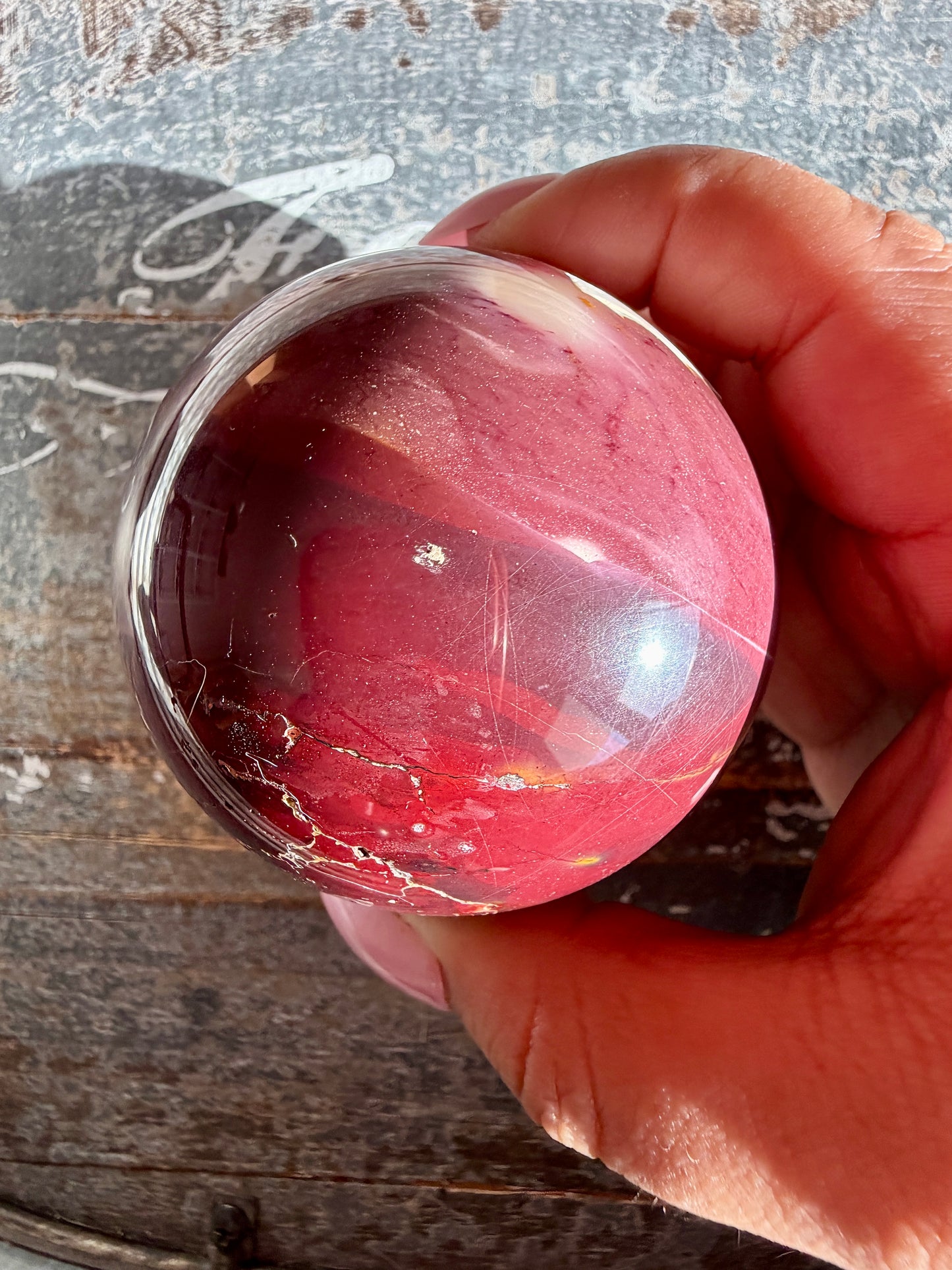 Gorgeous Mookaite Sphere from Australia | Opt L