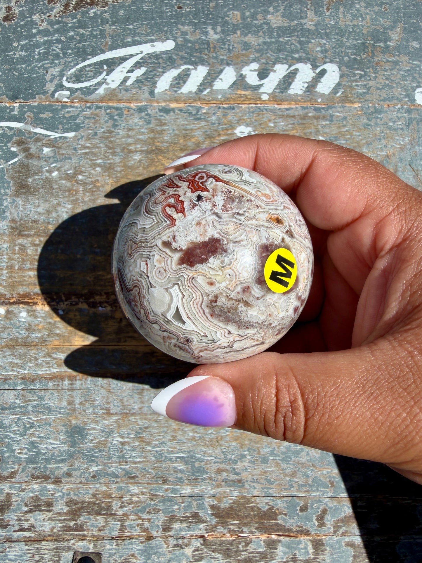 Gorgeous Crazy Lace Agate Sphere | Mexico | Opt M