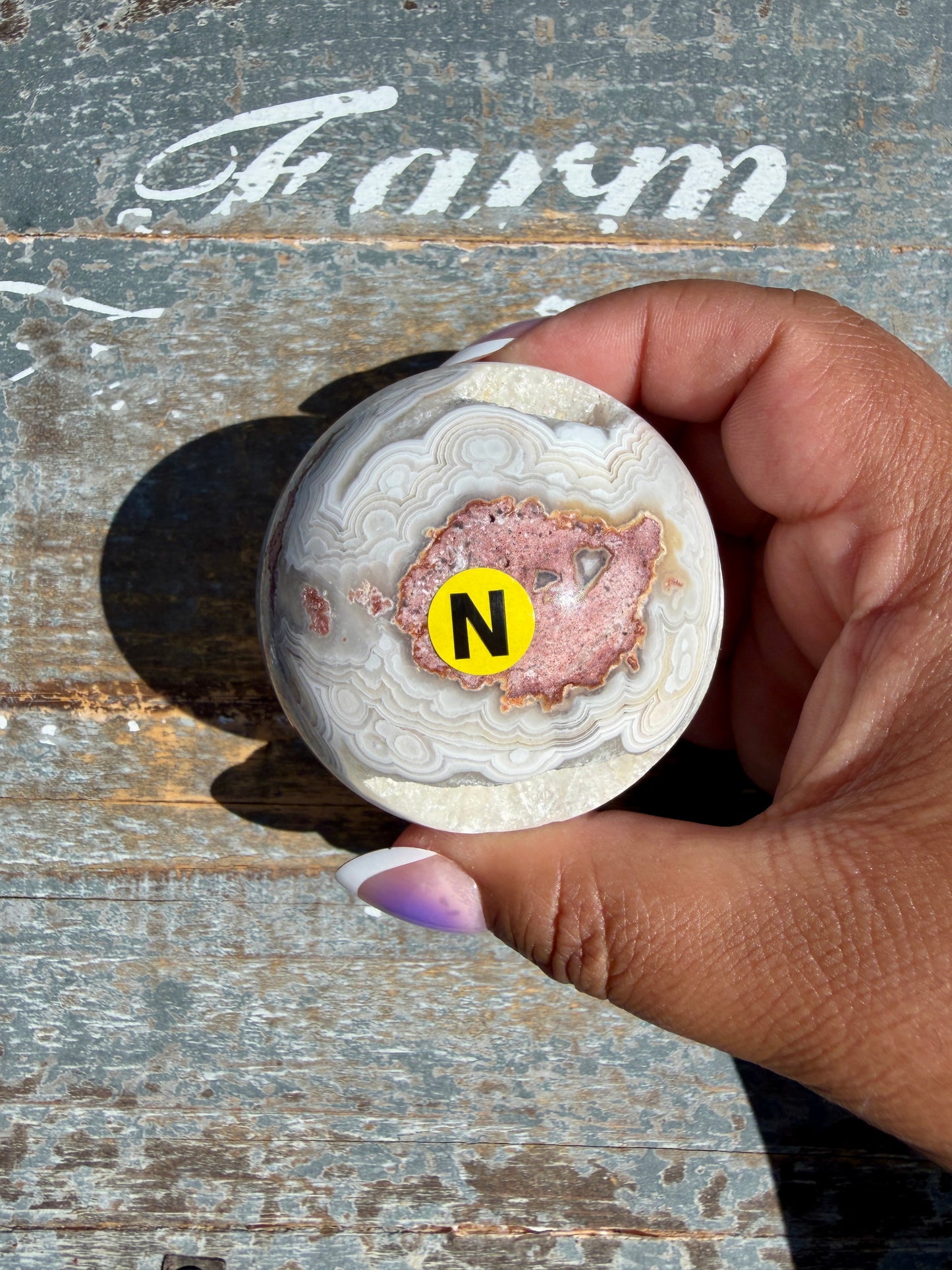 Gorgeous Crazy Lace Agate Sphere | Mexico | Opt N