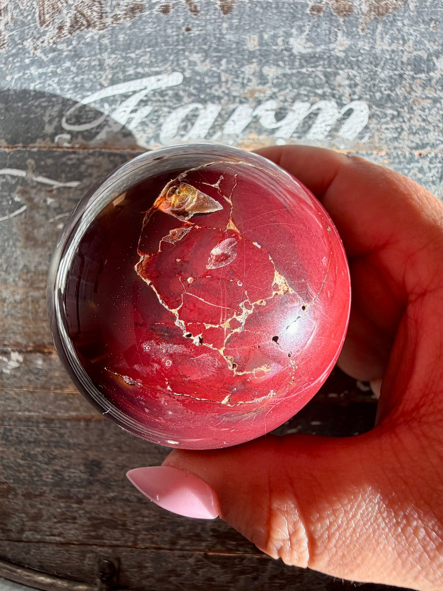 Gorgeous Mookaite Sphere from Australia | Opt L