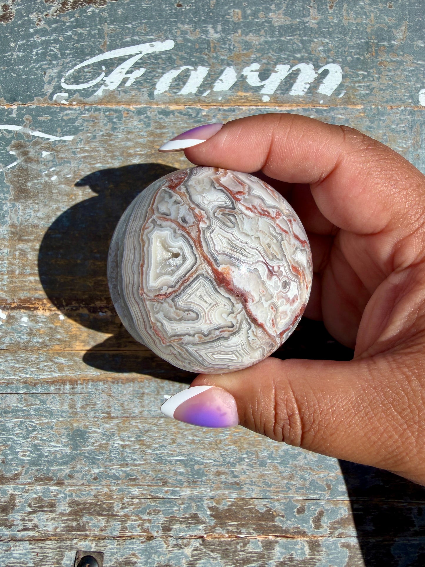 Gorgeous Crazy Lace Agate Sphere | Mexico | Opt N