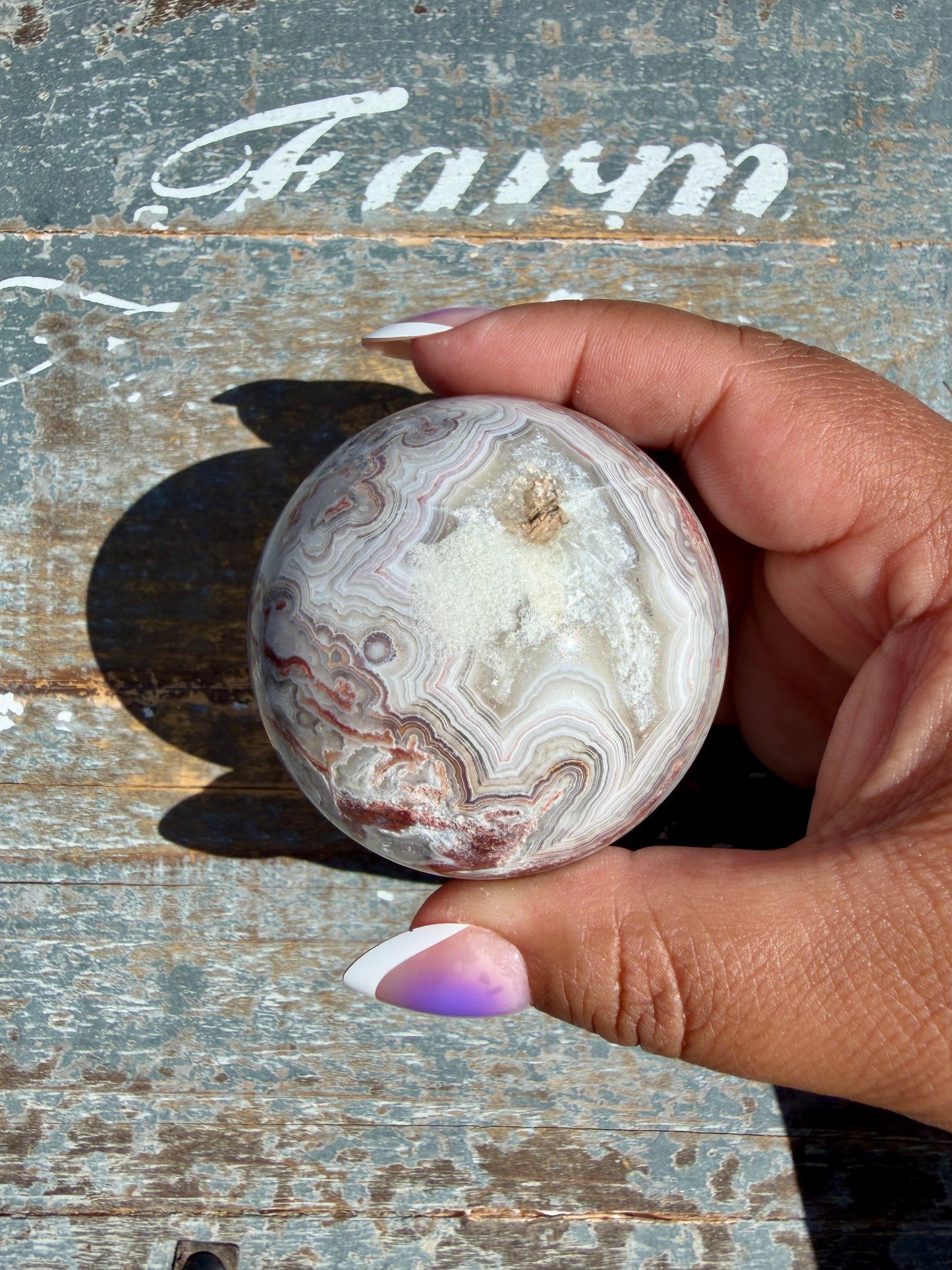 Gorgeous Crazy Lace Agate Sphere | Mexico | Opt N