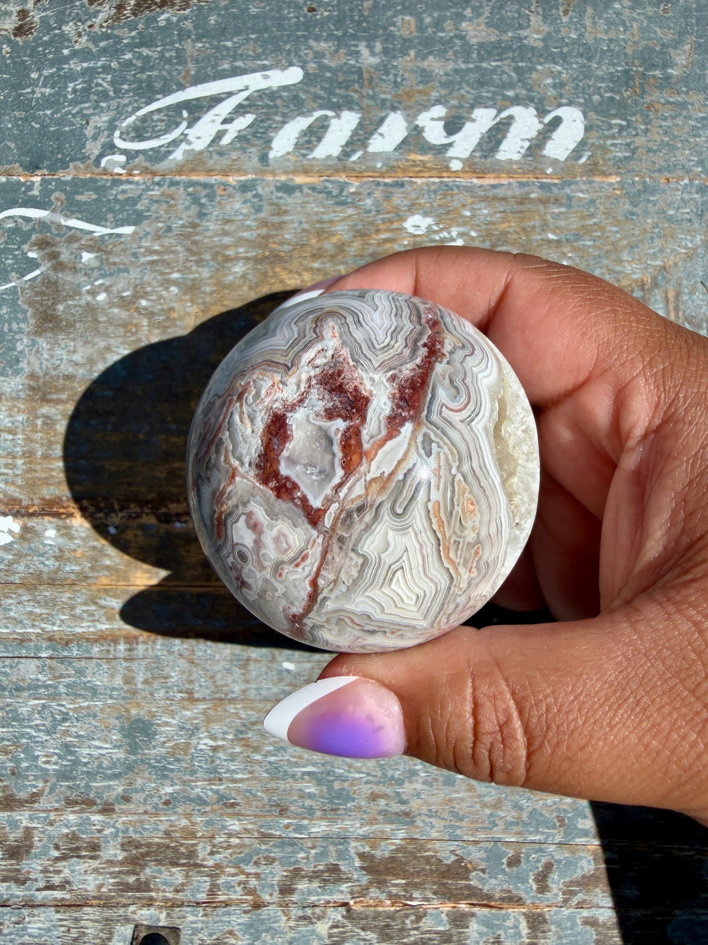 Gorgeous Crazy Lace Agate Sphere | Mexico | Opt N