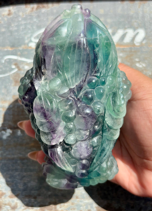 Gorgeous Master Carved Fluorite Money Toad | Money Manifestation