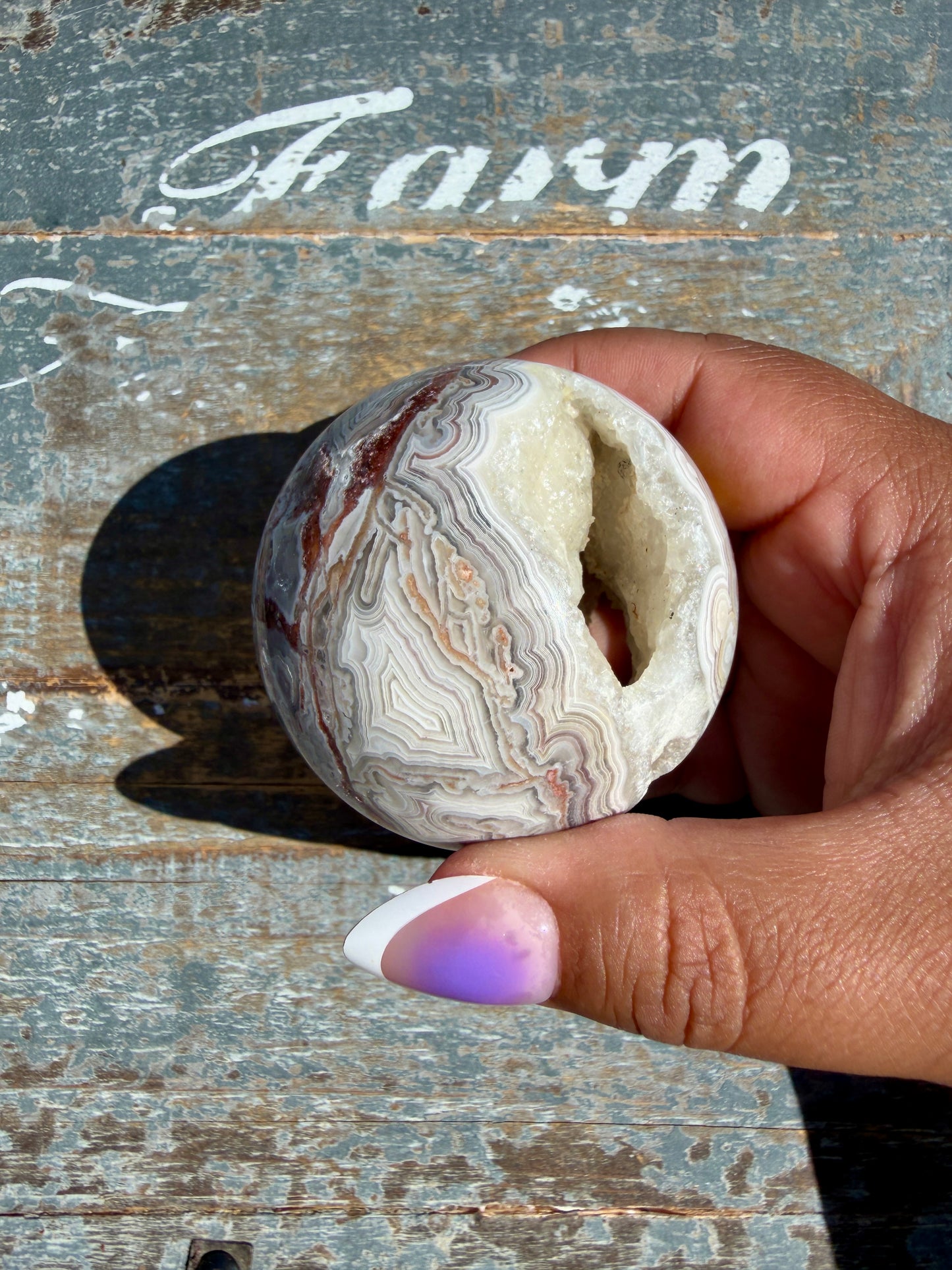Gorgeous Crazy Lace Agate Sphere | Mexico | Opt N