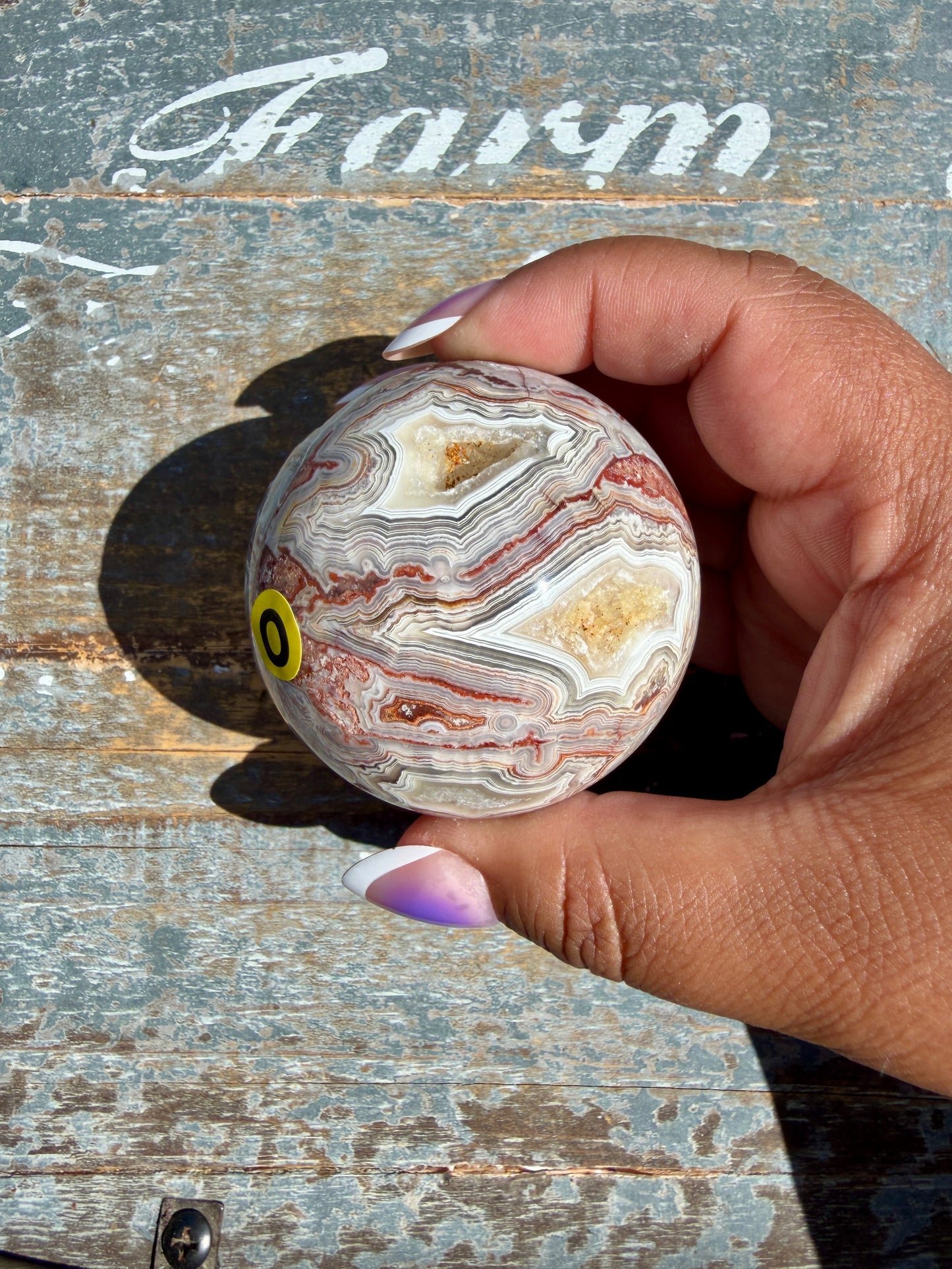 Gorgeous Crazy Lace Agate Sphere | Mexico | Opt O