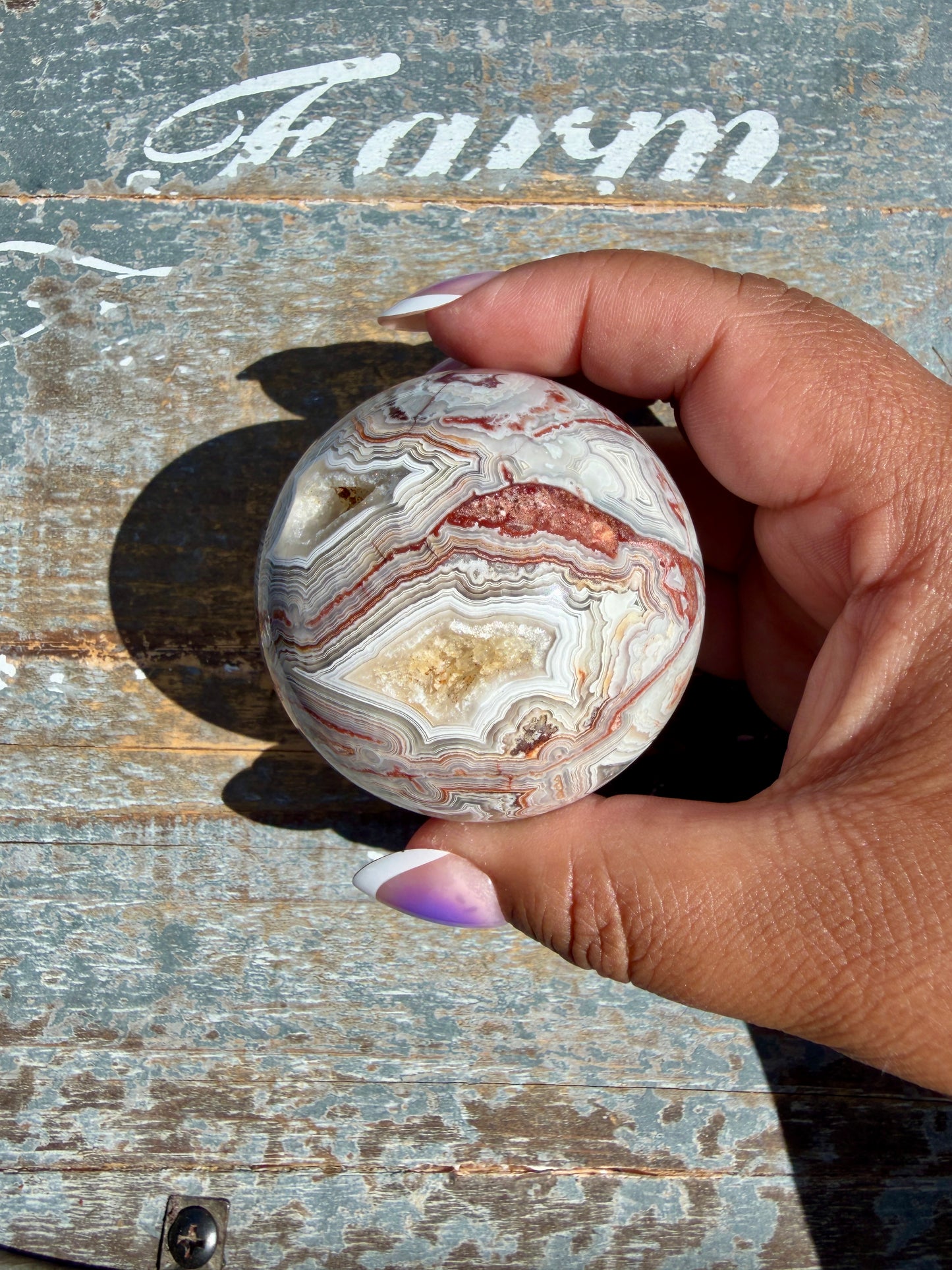 Gorgeous Crazy Lace Agate Sphere | Mexico | Opt O