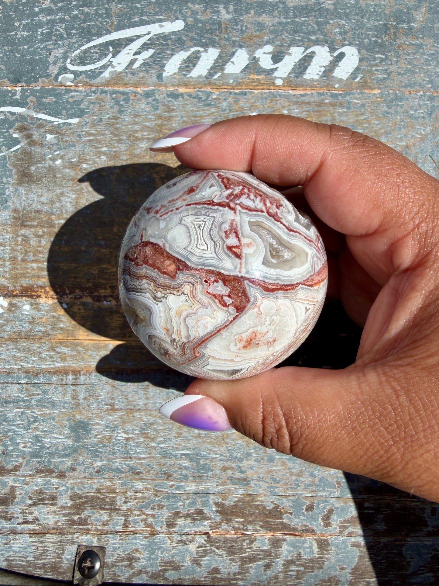 Gorgeous Crazy Lace Agate Sphere | Mexico | Opt O