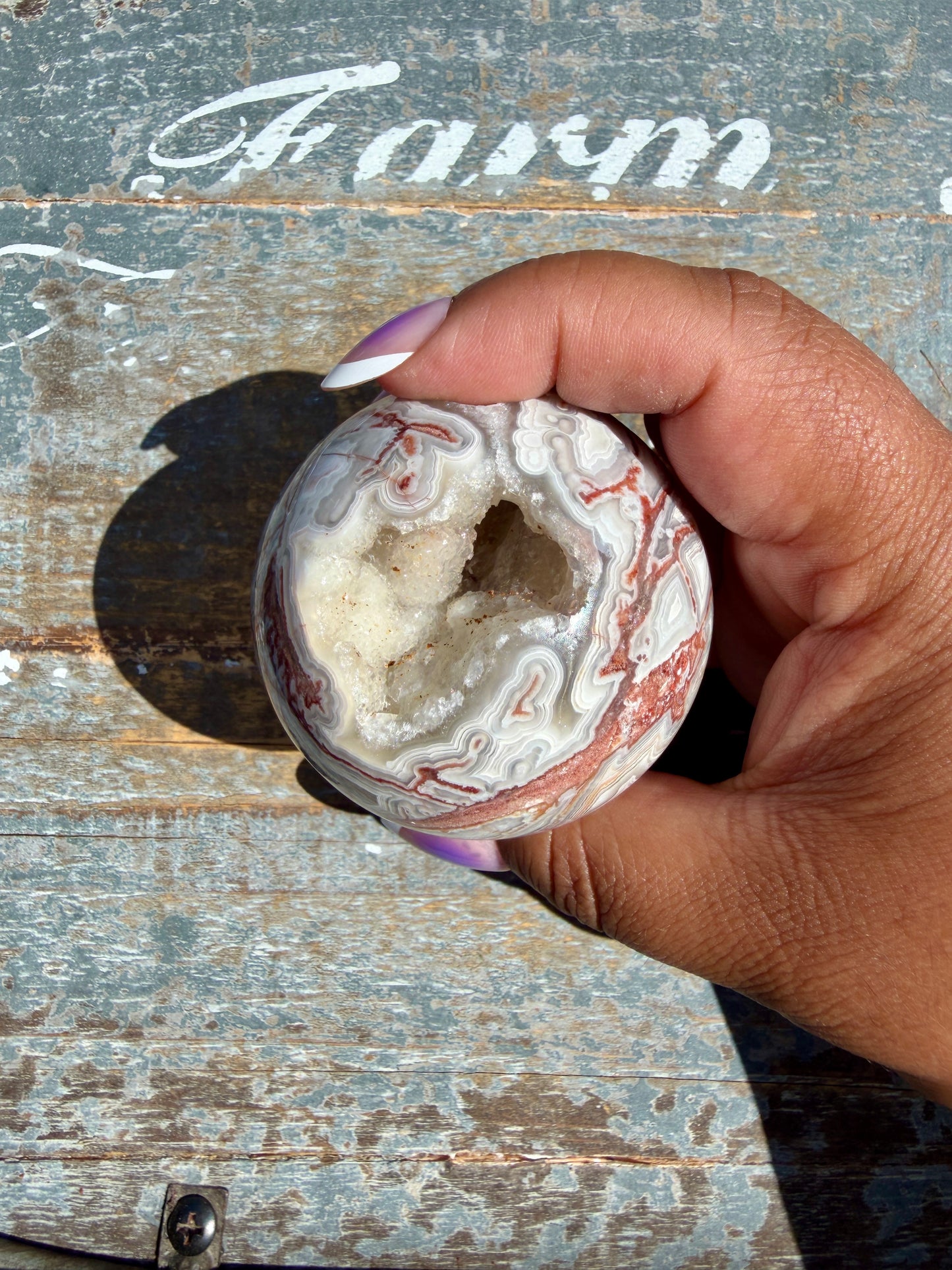 Gorgeous Crazy Lace Agate Sphere | Mexico | Opt O