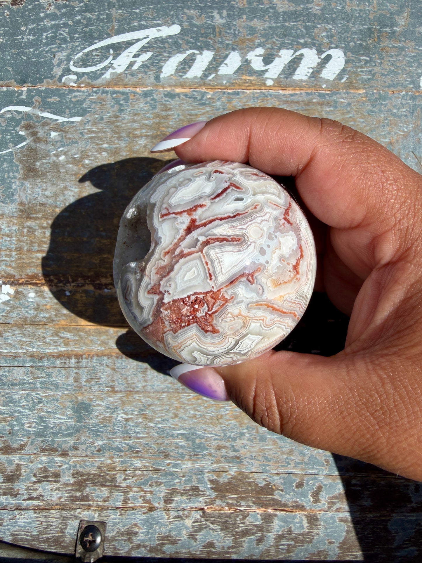 Gorgeous Crazy Lace Agate Sphere | Mexico | Opt O