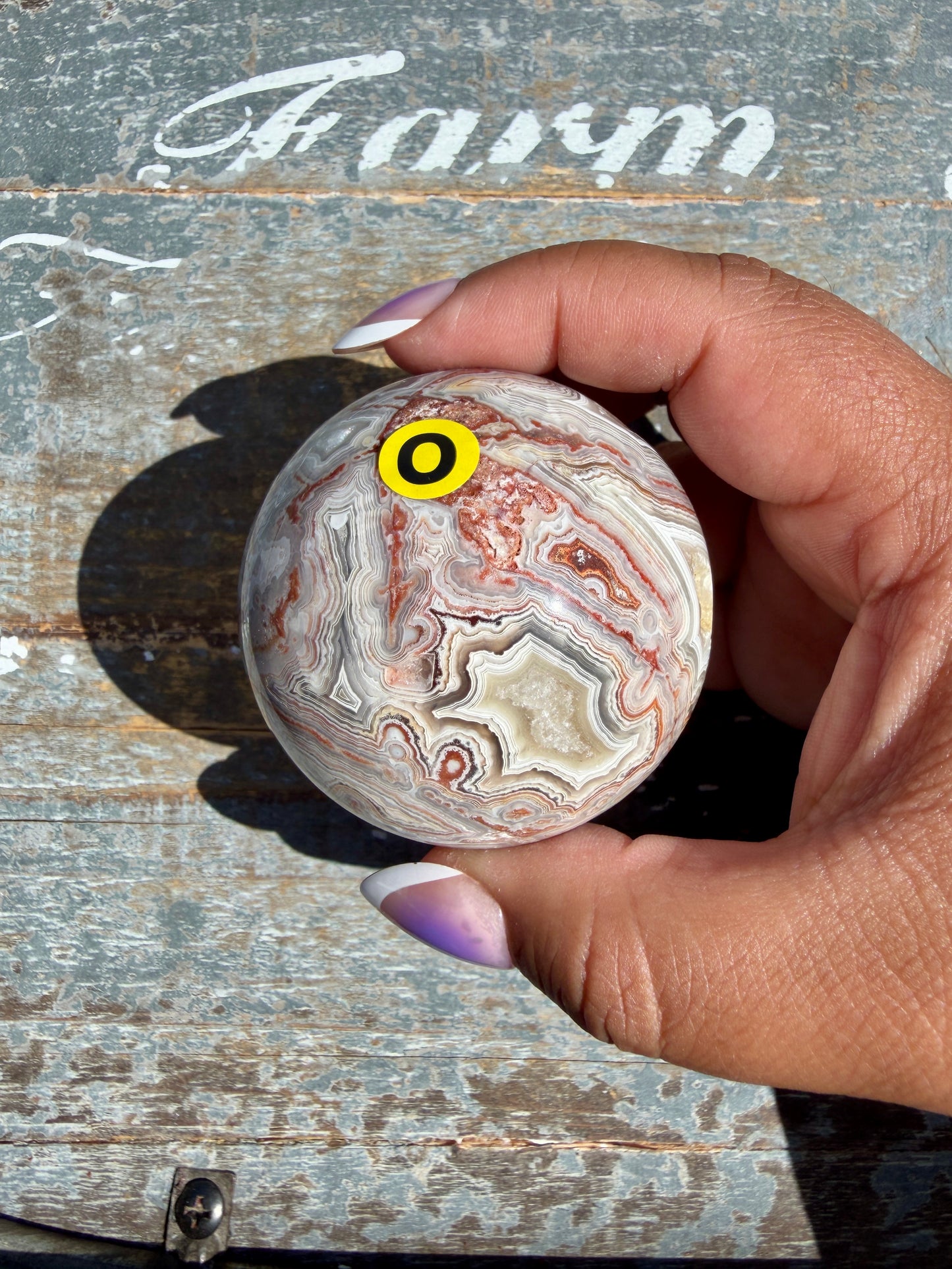 Gorgeous Crazy Lace Agate Sphere | Mexico | Opt O
