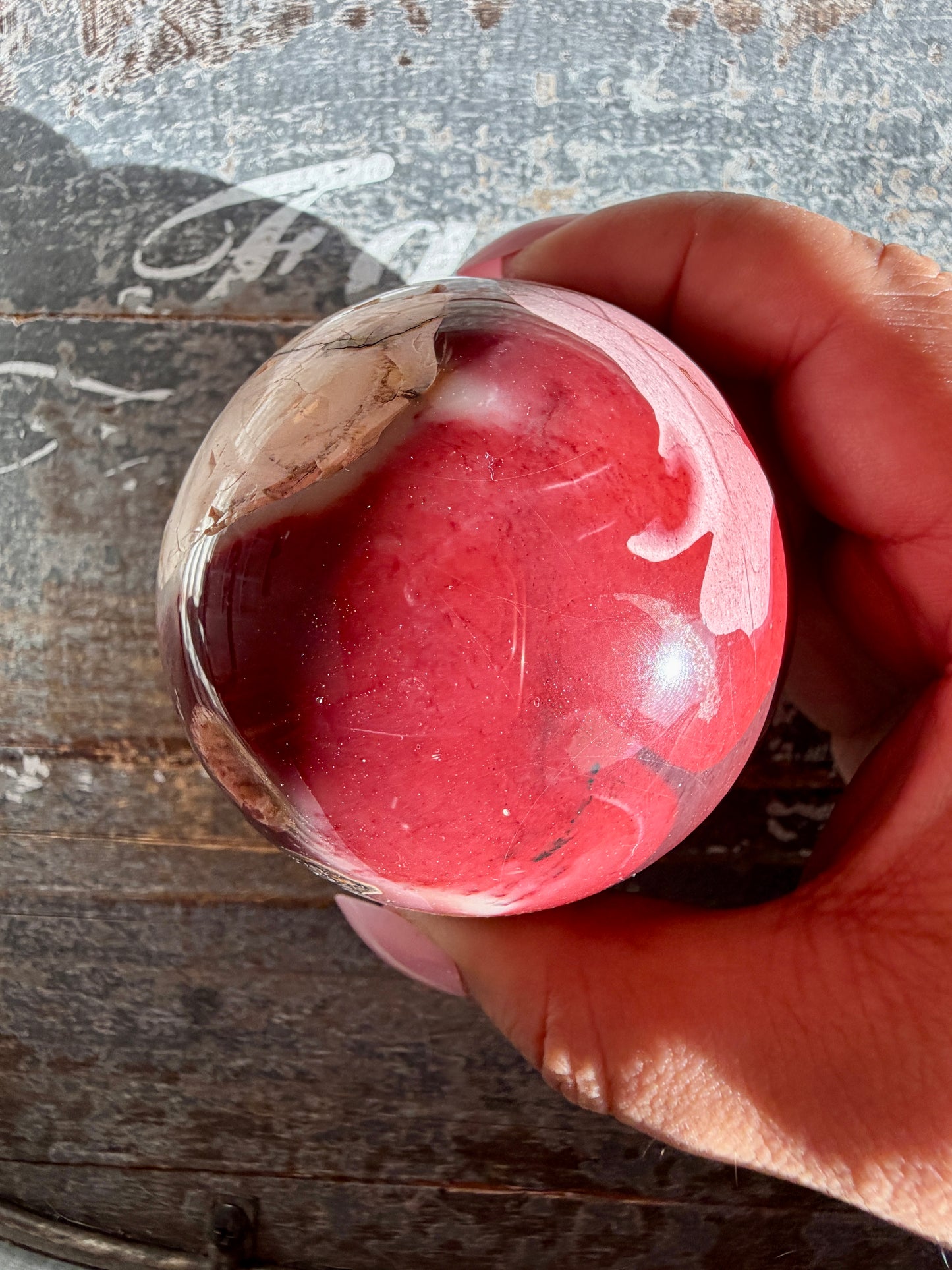 Gorgeous Mookaite Sphere from Australia | Opt I