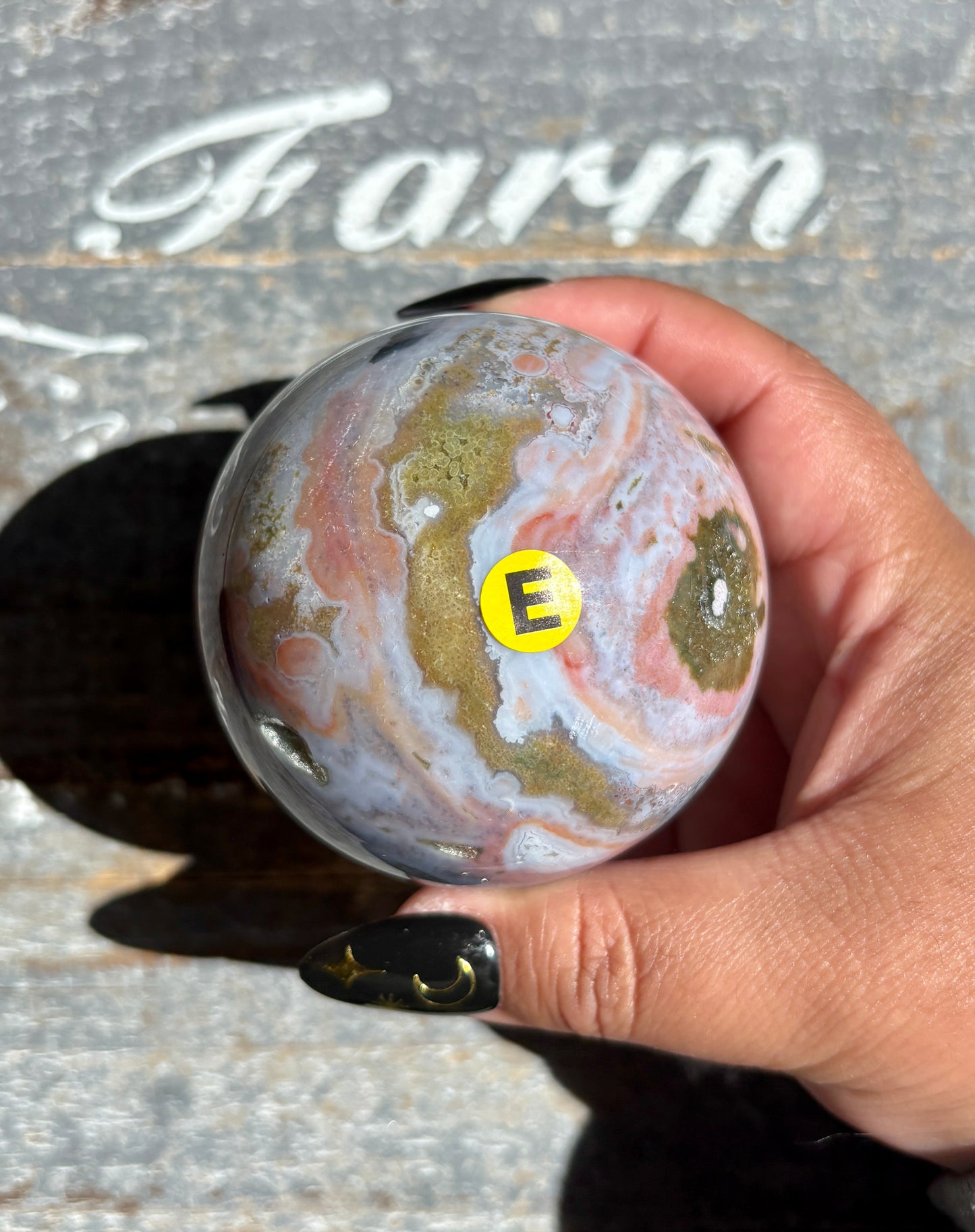 Gorgeous Rare Authentic Ocean Jasper Sphere from Madagascar | E