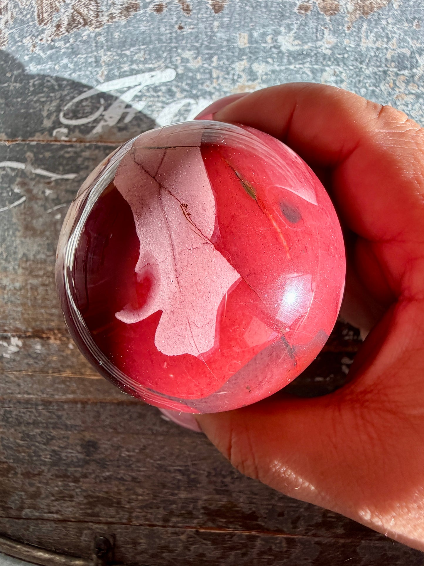 Gorgeous Mookaite Sphere from Australia | Opt I