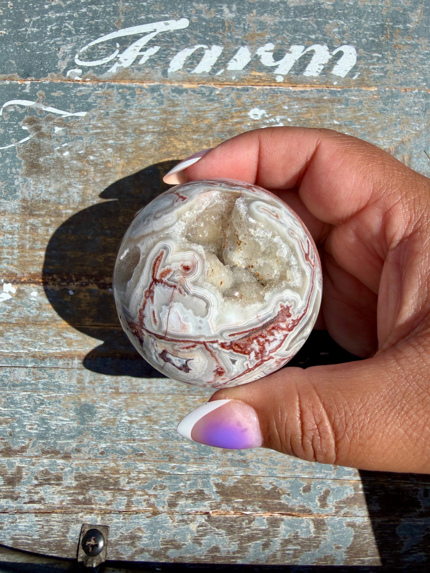 Gorgeous Crazy Lace Agate Sphere | Mexico | Opt O