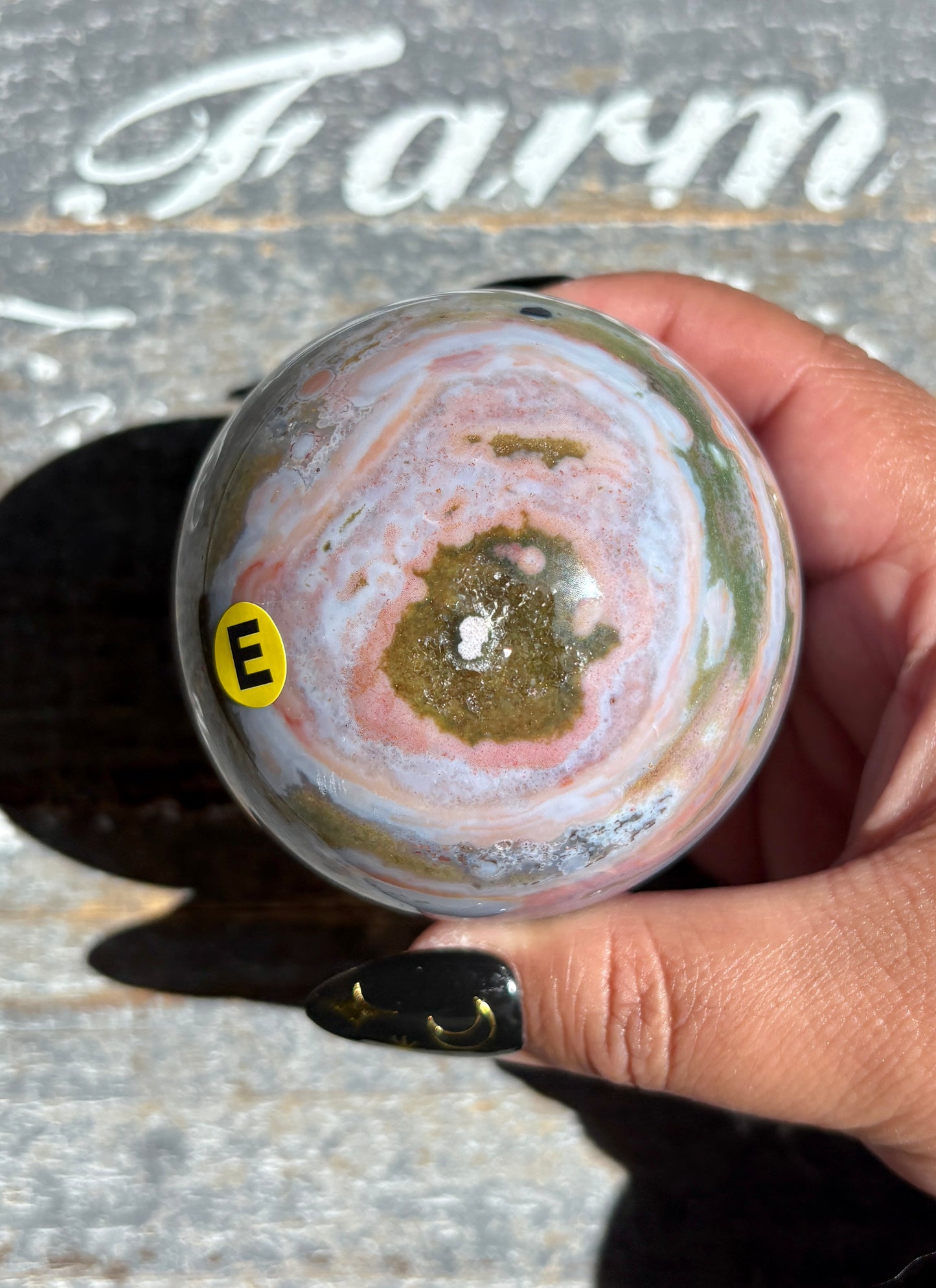 Gorgeous Rare Authentic Ocean Jasper Sphere from Madagascar | E
