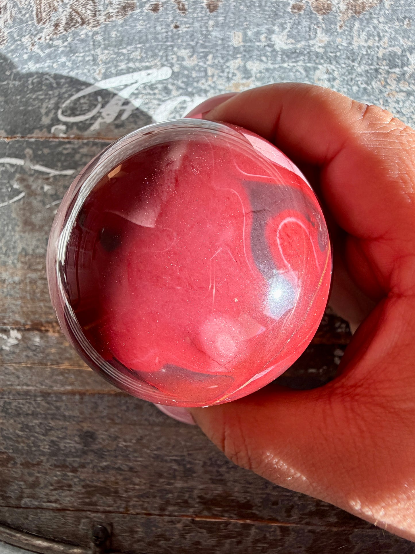 Gorgeous Mookaite Sphere from Australia | Opt I