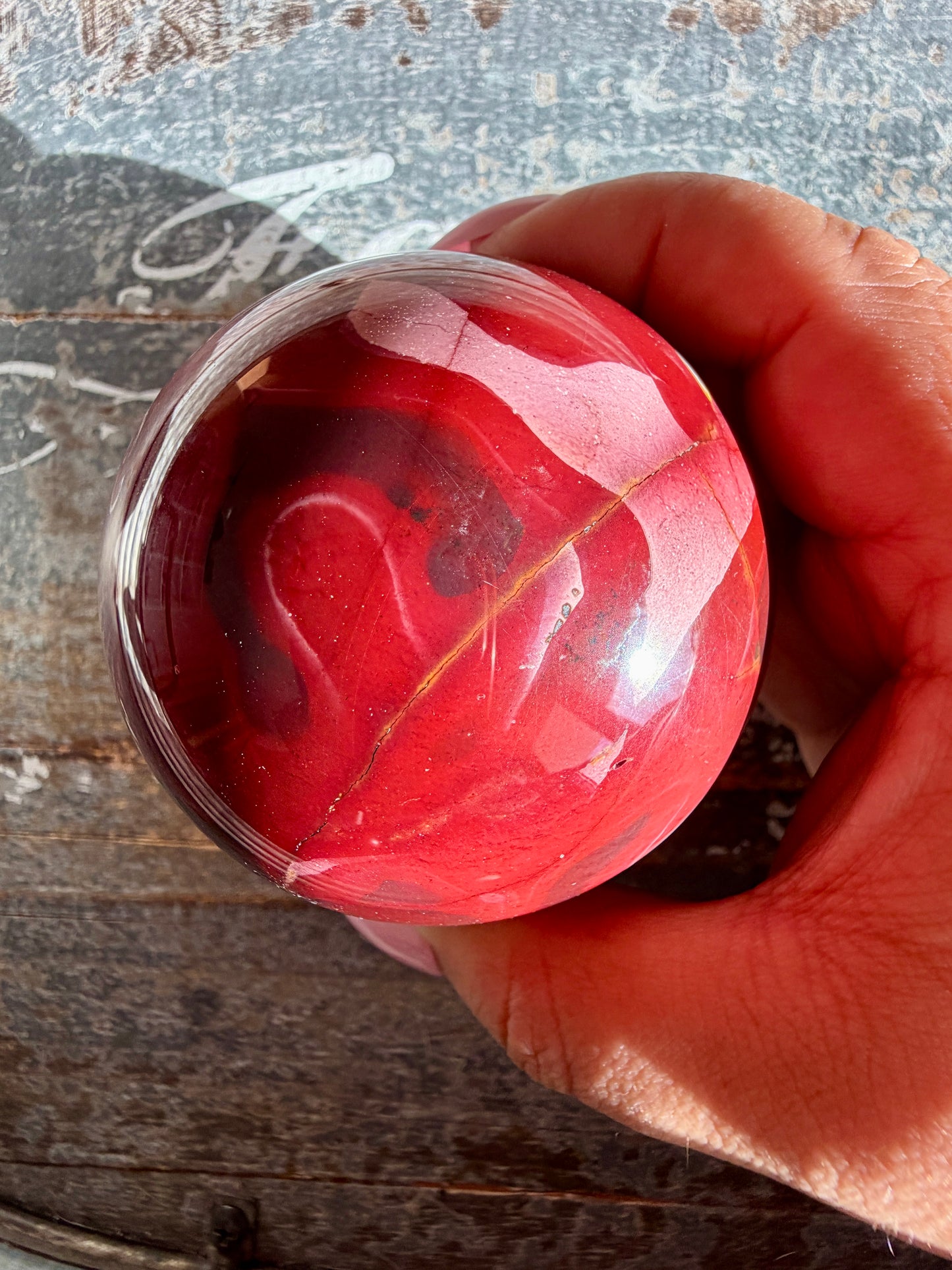 Gorgeous Mookaite Sphere from Australia | Opt I