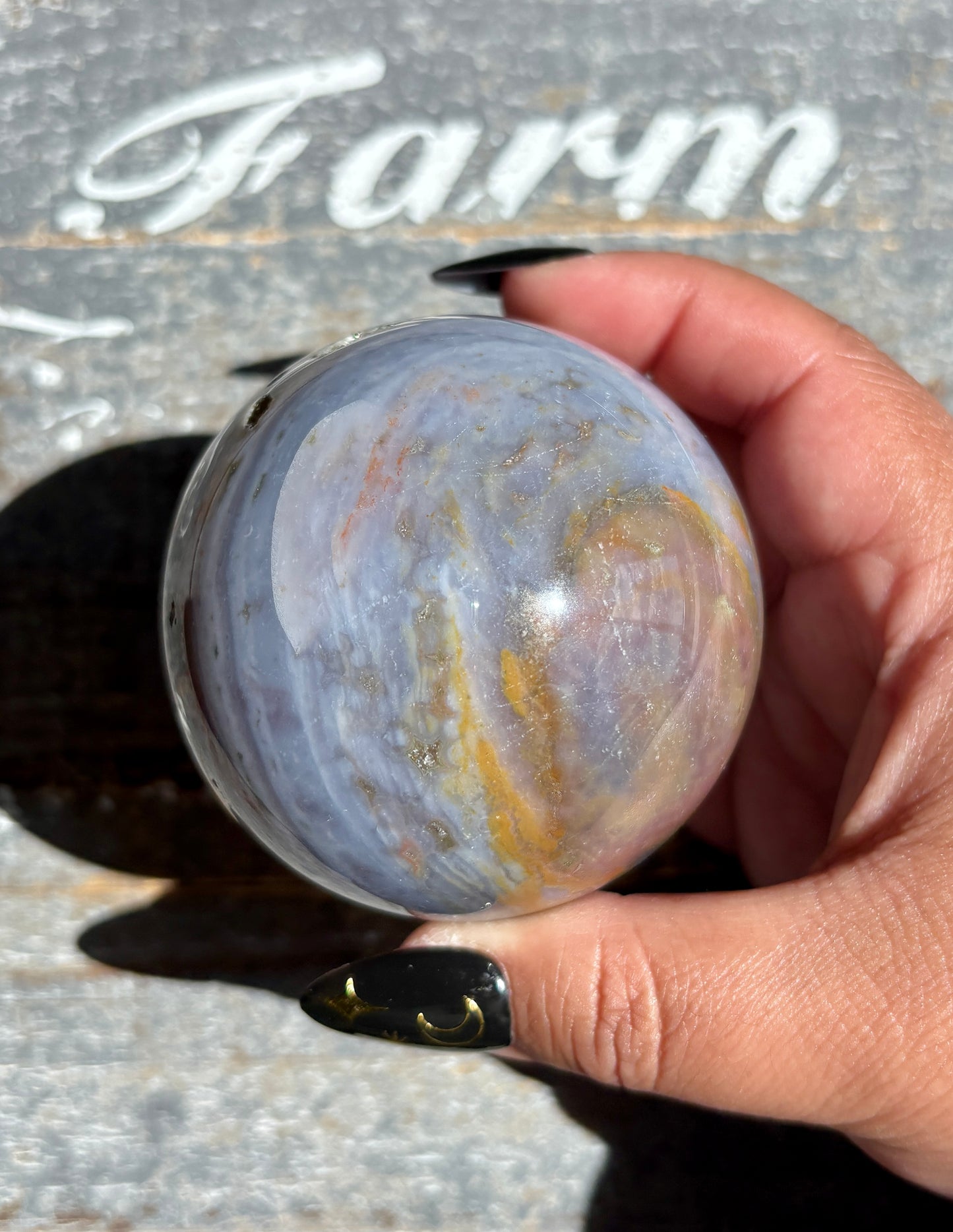 Gorgeous Rare Authentic Ocean Jasper Sphere from Madagascar | E