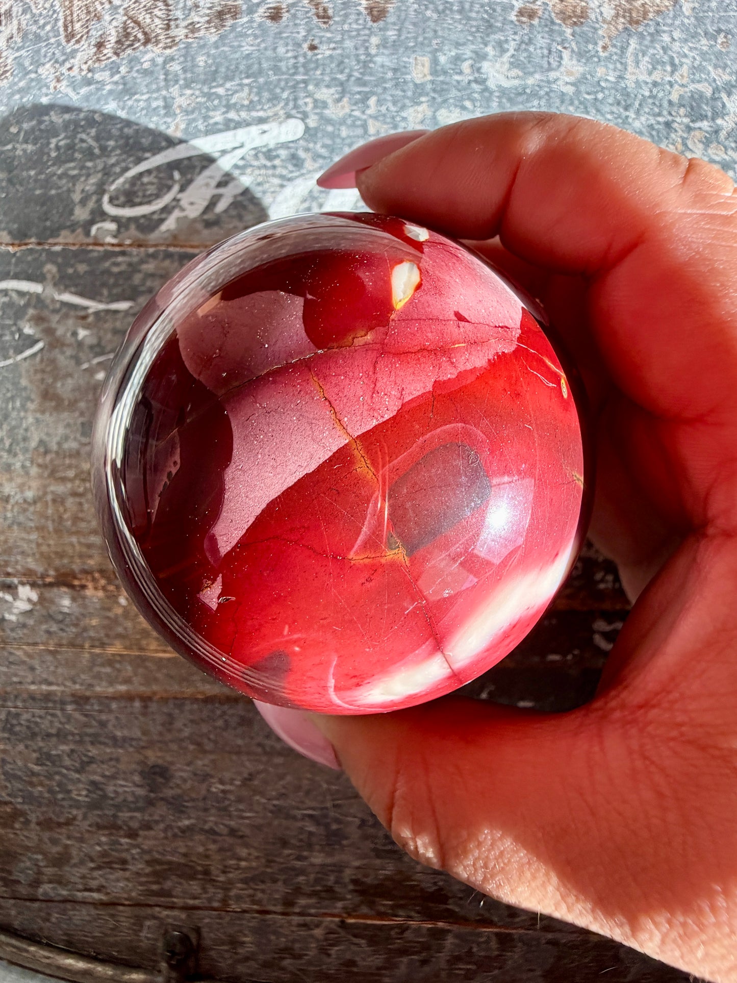 Gorgeous Mookaite Sphere from Australia | Opt I