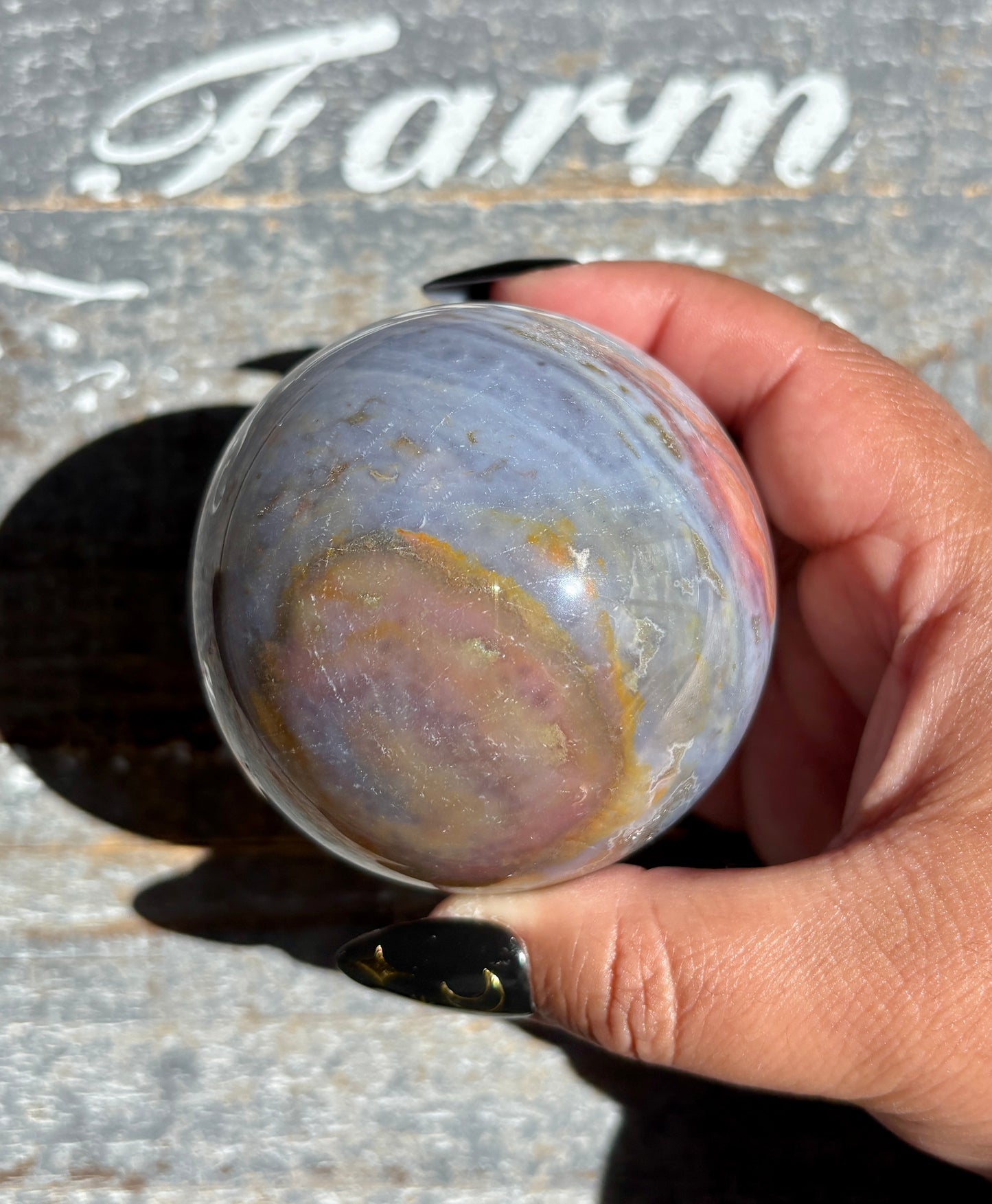 Gorgeous Rare Authentic Ocean Jasper Sphere from Madagascar | E