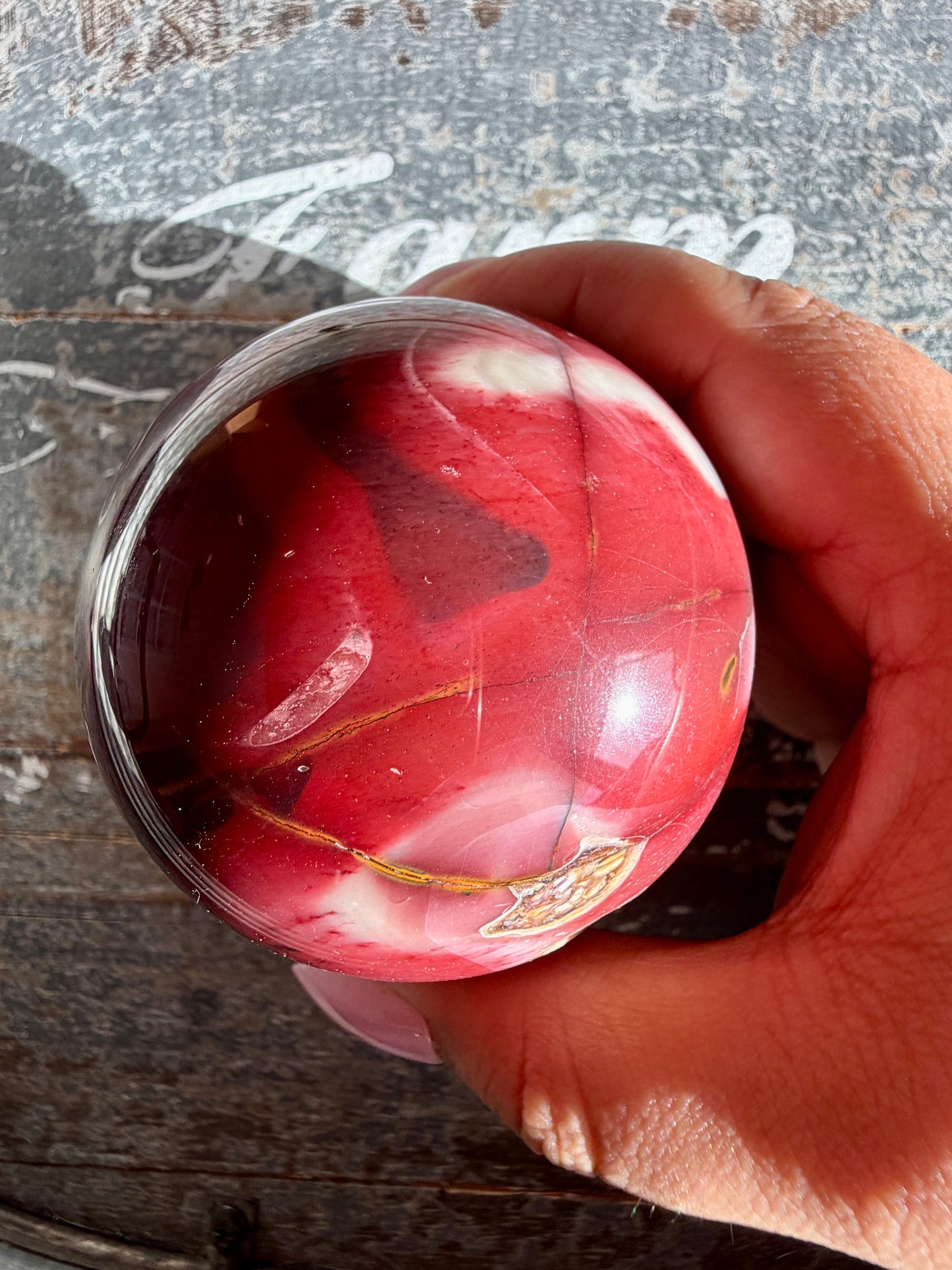 Gorgeous Mookaite Sphere from Australia | Opt I