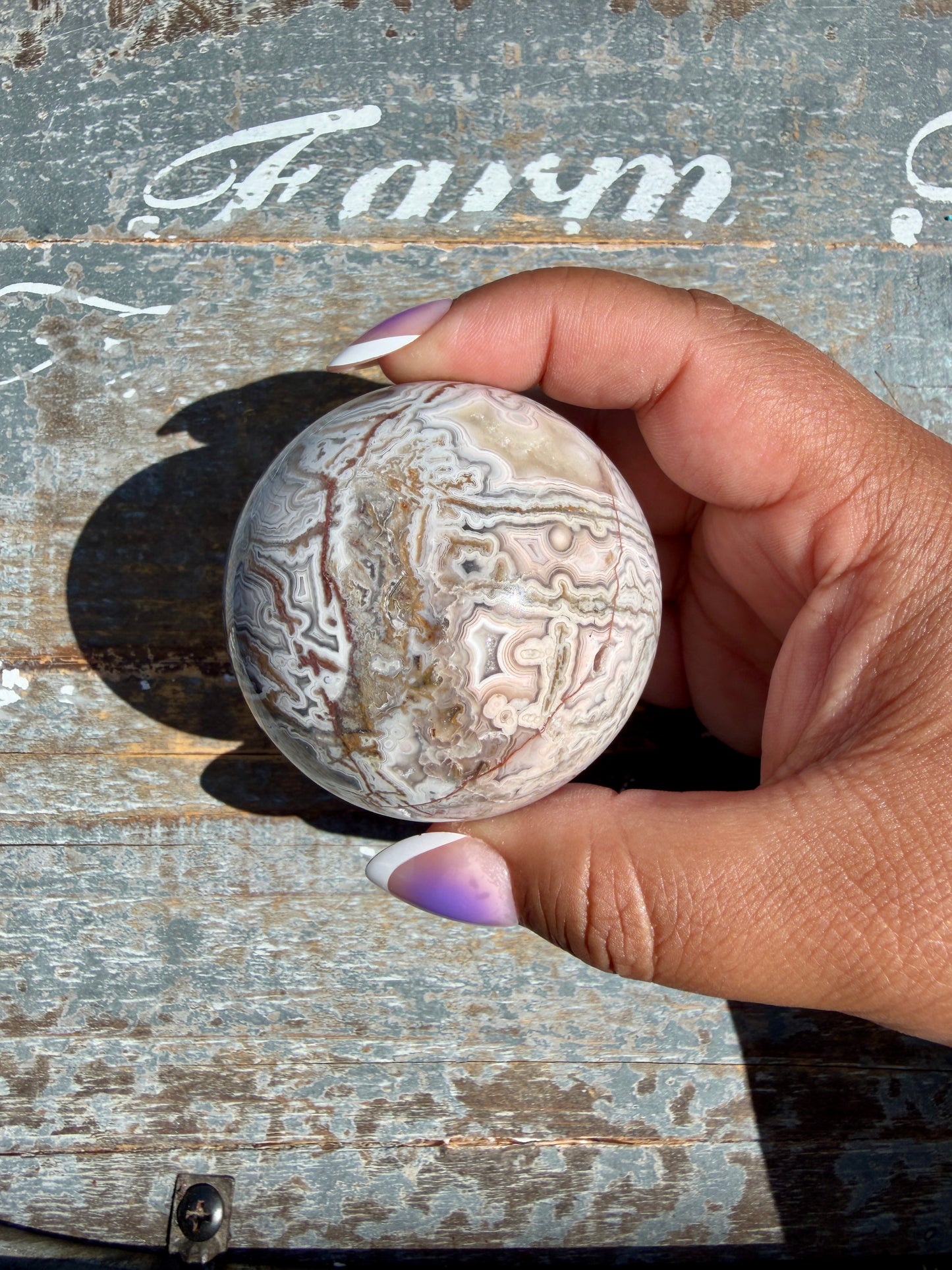 Gorgeous Crazy Lace Agate Sphere | Mexico | Opt P