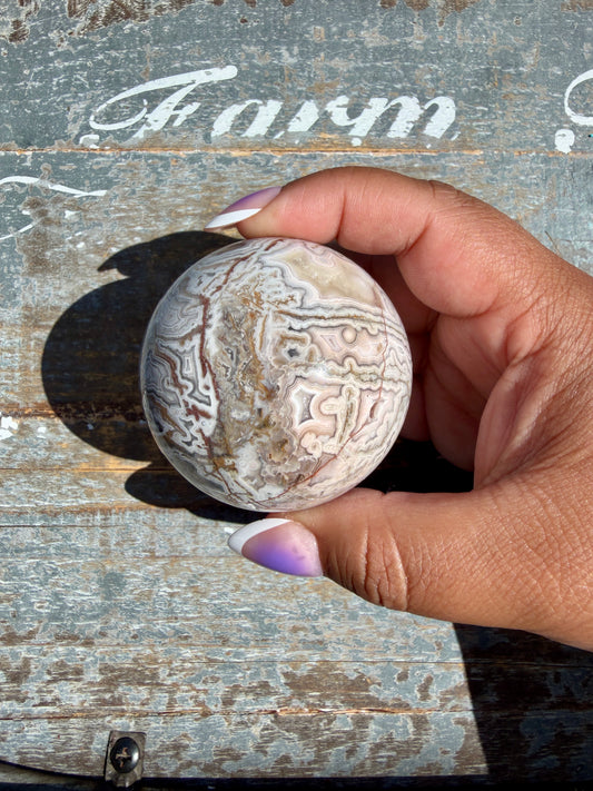 Gorgeous Crazy Lace Agate Sphere | Mexico | Opt P