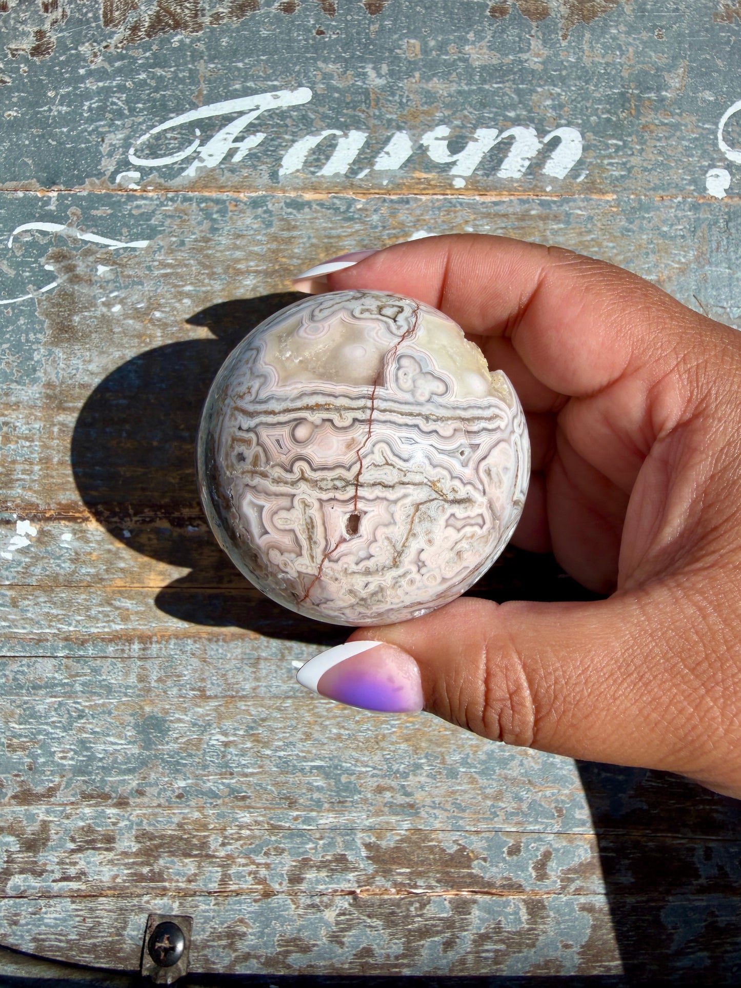 Gorgeous Crazy Lace Agate Sphere | Mexico | Opt P
