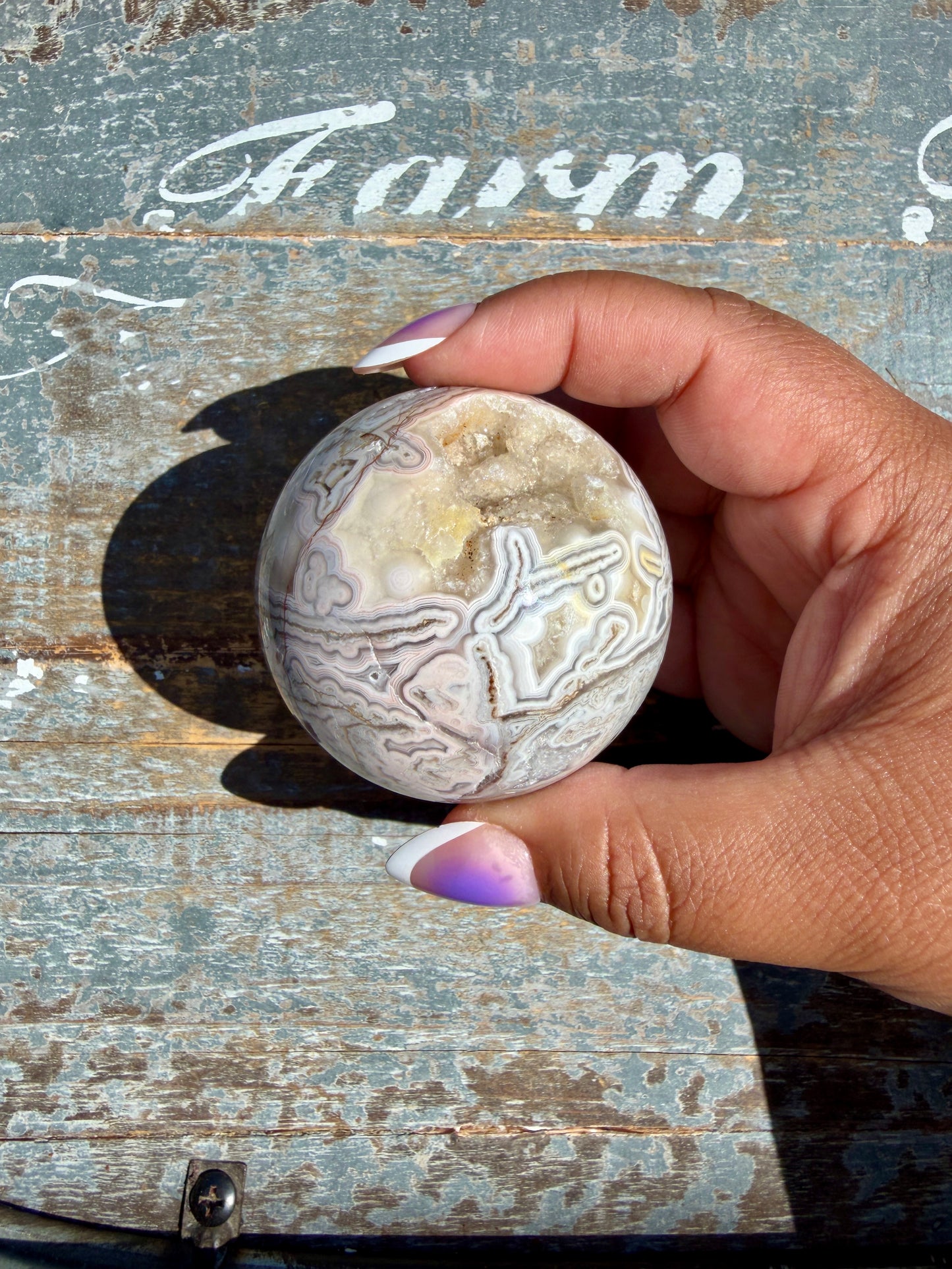 Gorgeous Crazy Lace Agate Sphere | Mexico | Opt P