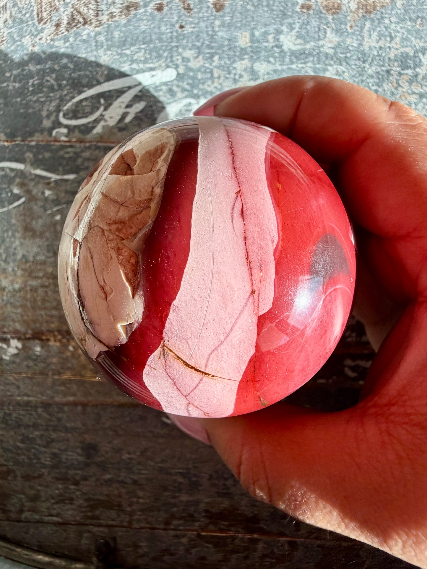 Gorgeous Mookaite Sphere from Australia | Opt I