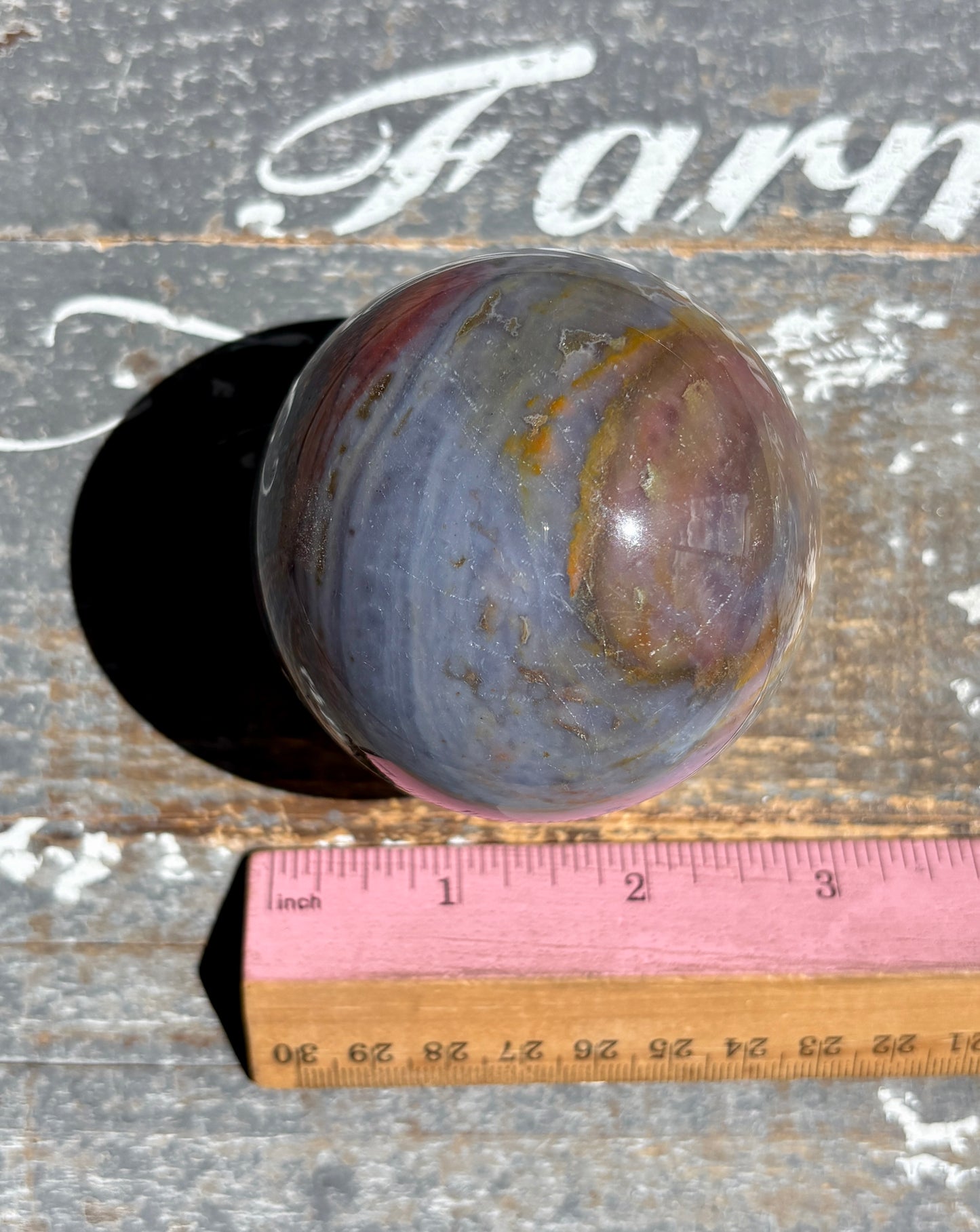 Gorgeous Rare Authentic Ocean Jasper Sphere from Madagascar | E