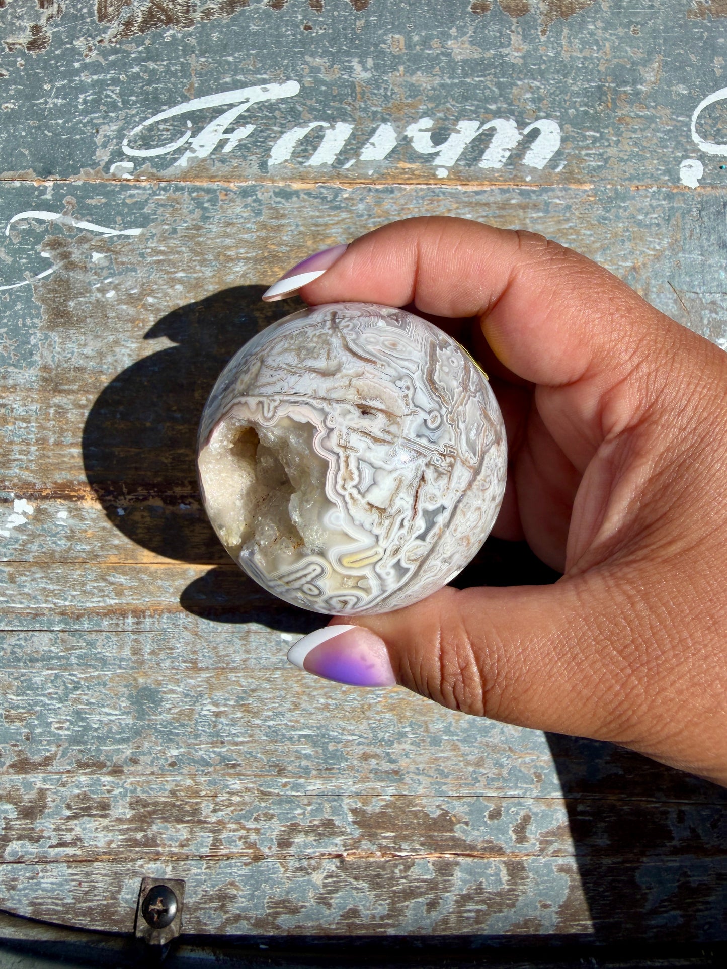 Gorgeous Crazy Lace Agate Sphere | Mexico | Opt P