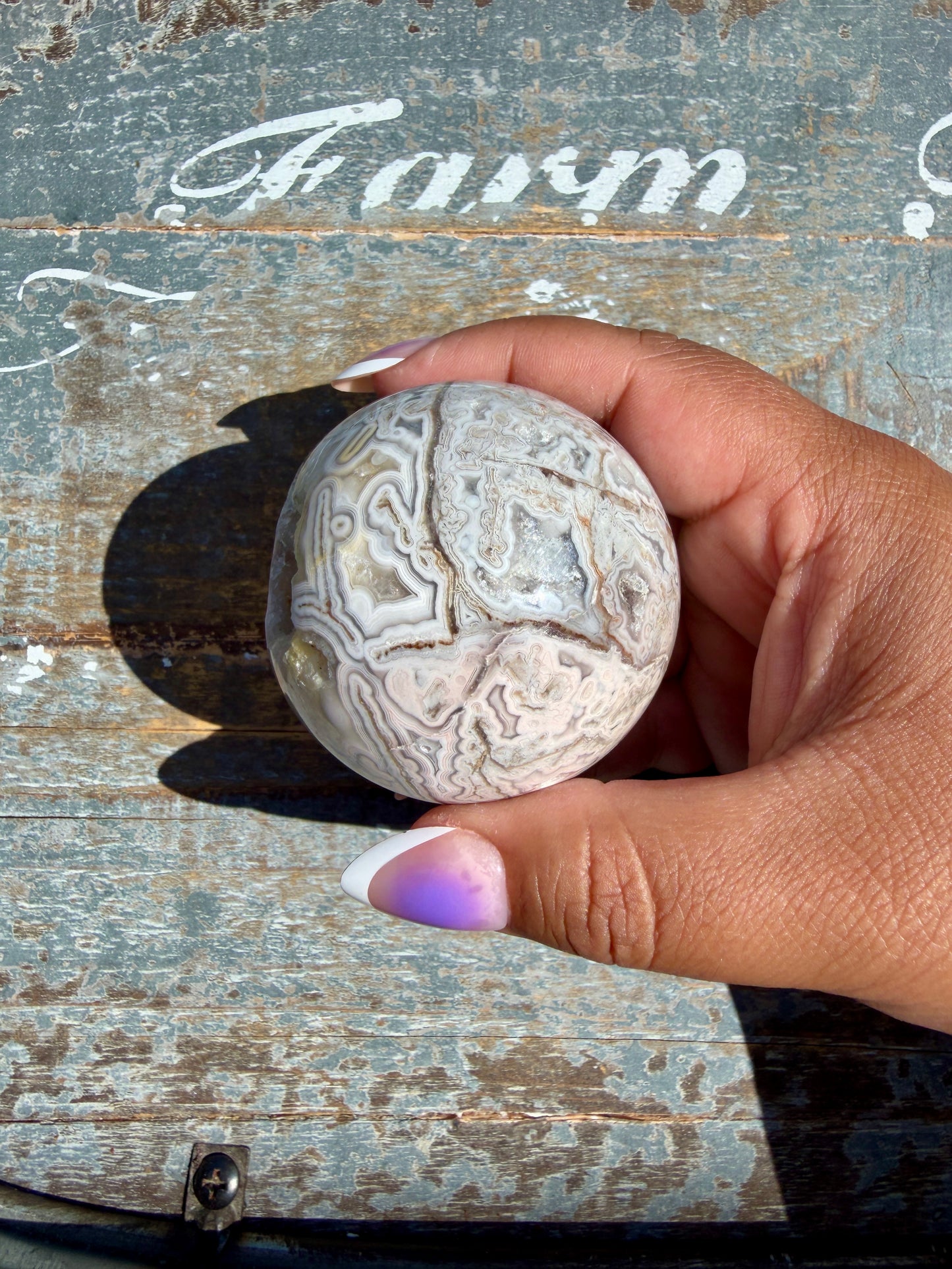 Gorgeous Crazy Lace Agate Sphere | Mexico | Opt P