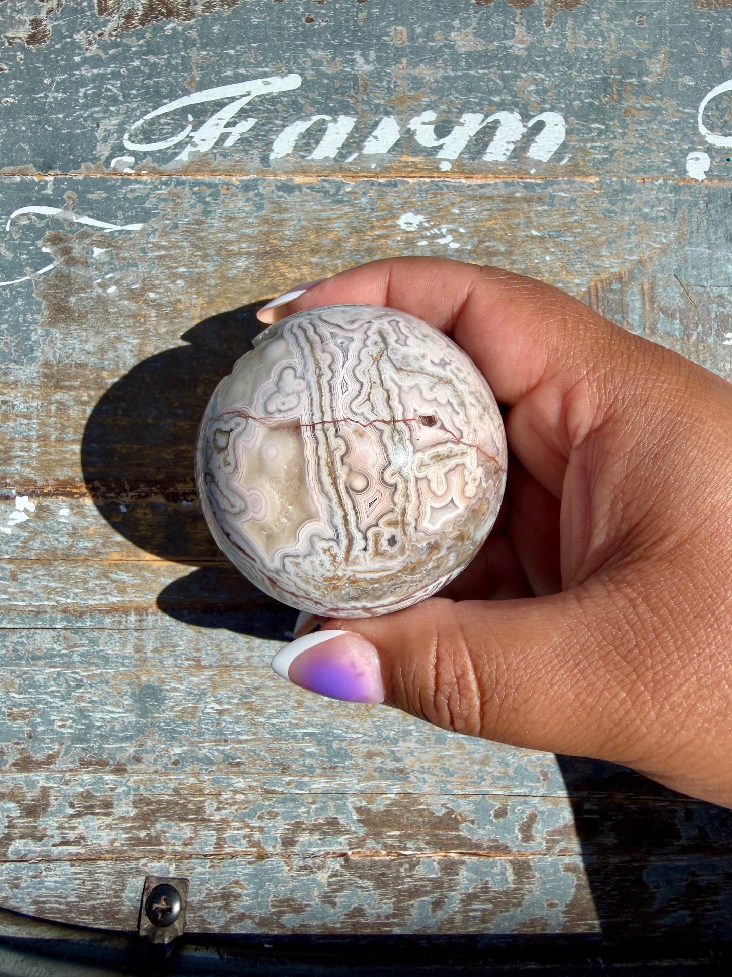 Gorgeous Crazy Lace Agate Sphere | Mexico | Opt P