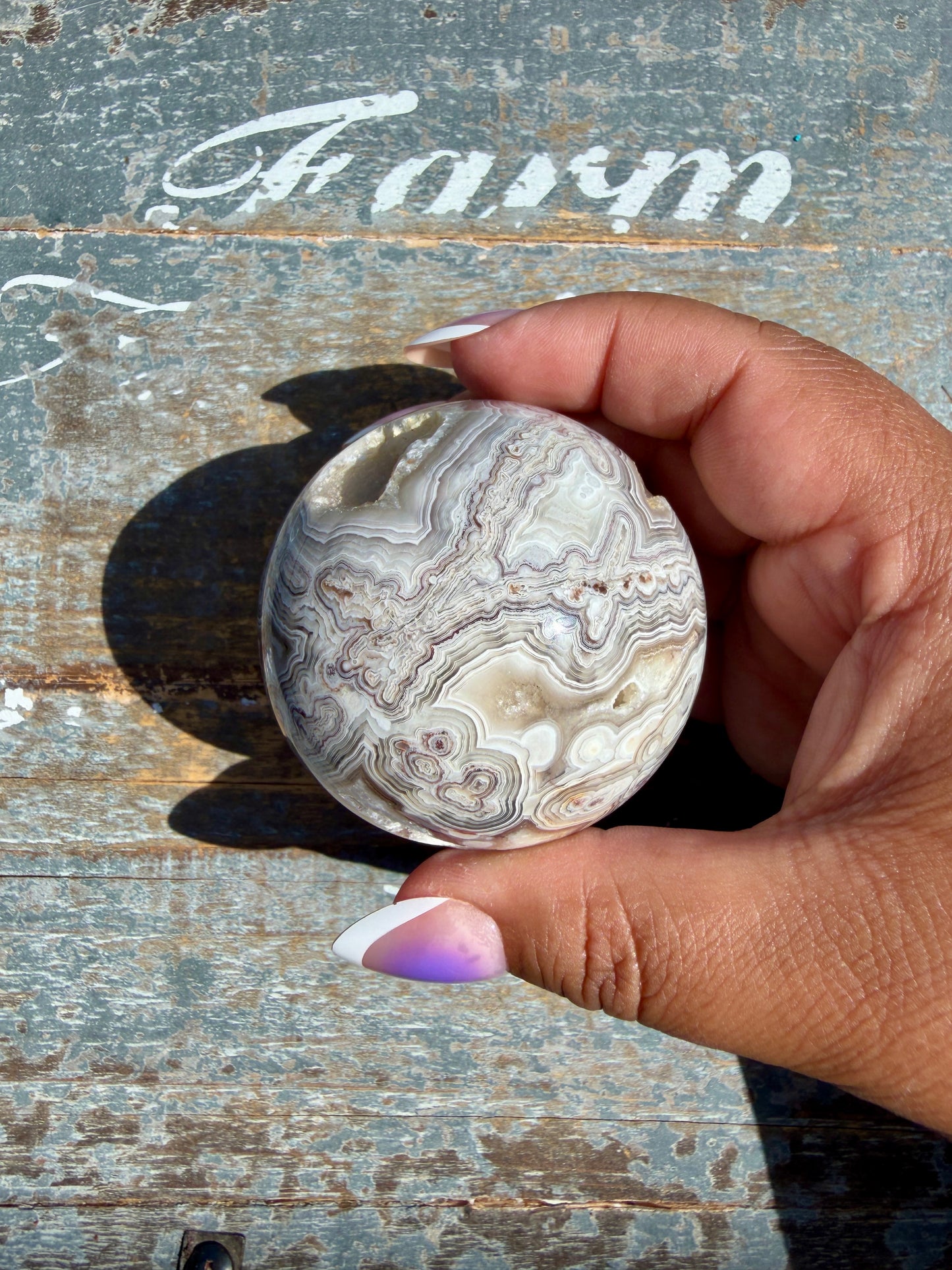 Gorgeous Crazy Lace Agate Sphere | Mexico | Opt Q