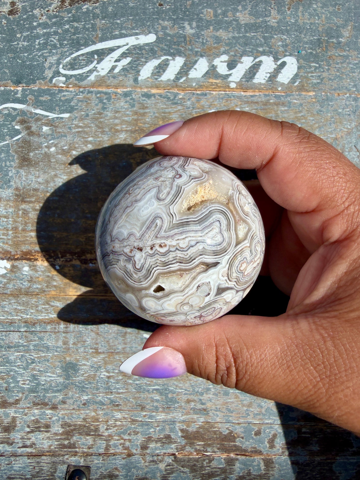 Gorgeous Crazy Lace Agate Sphere | Mexico | Opt Q