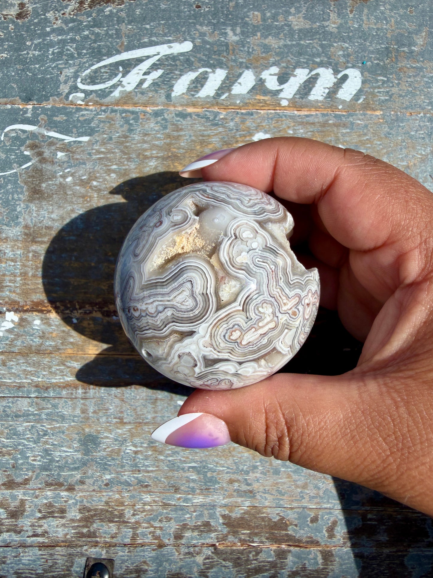 Gorgeous Crazy Lace Agate Sphere | Mexico | Opt Q