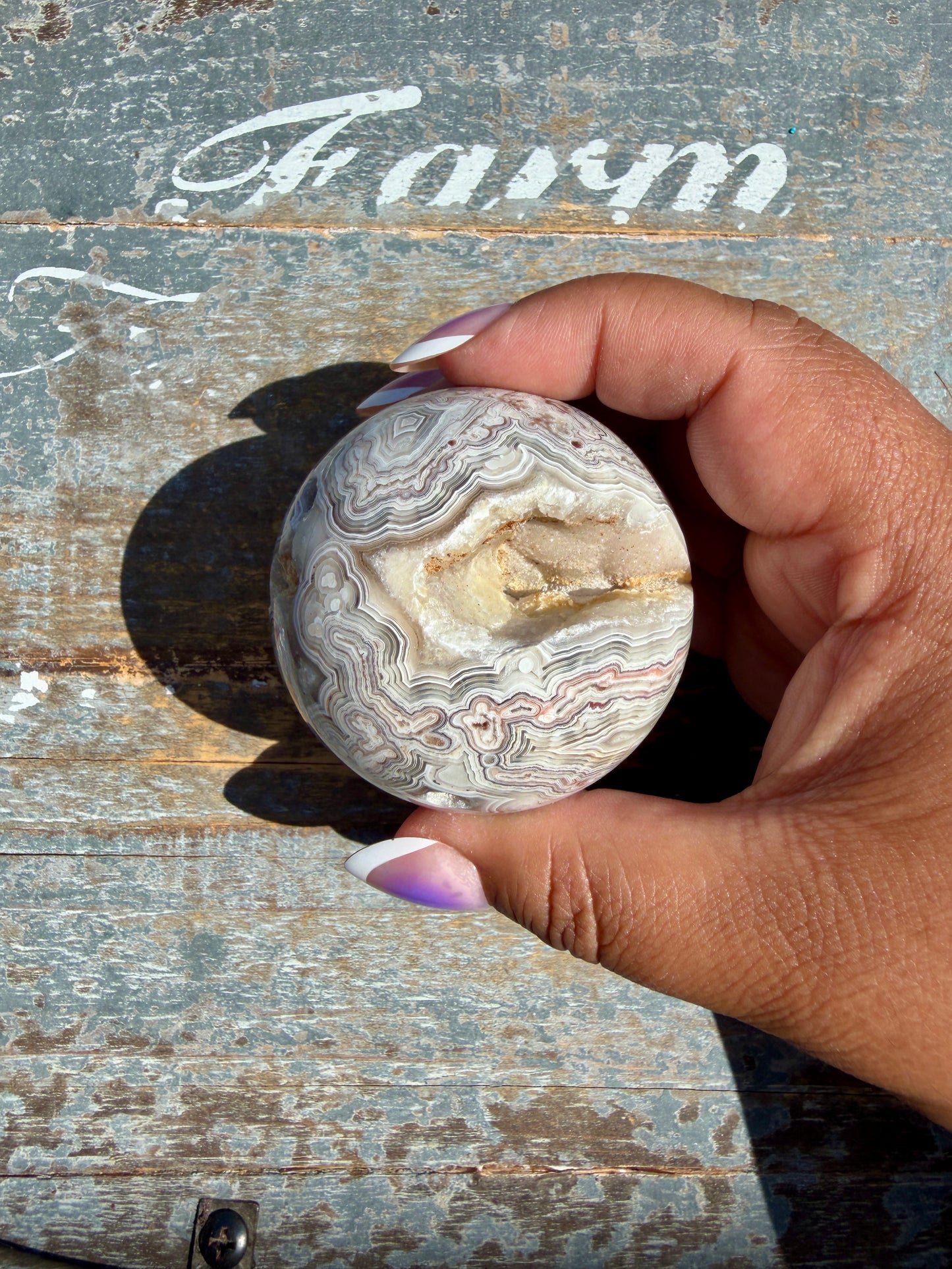 Gorgeous Crazy Lace Agate Sphere | Mexico | Opt Q